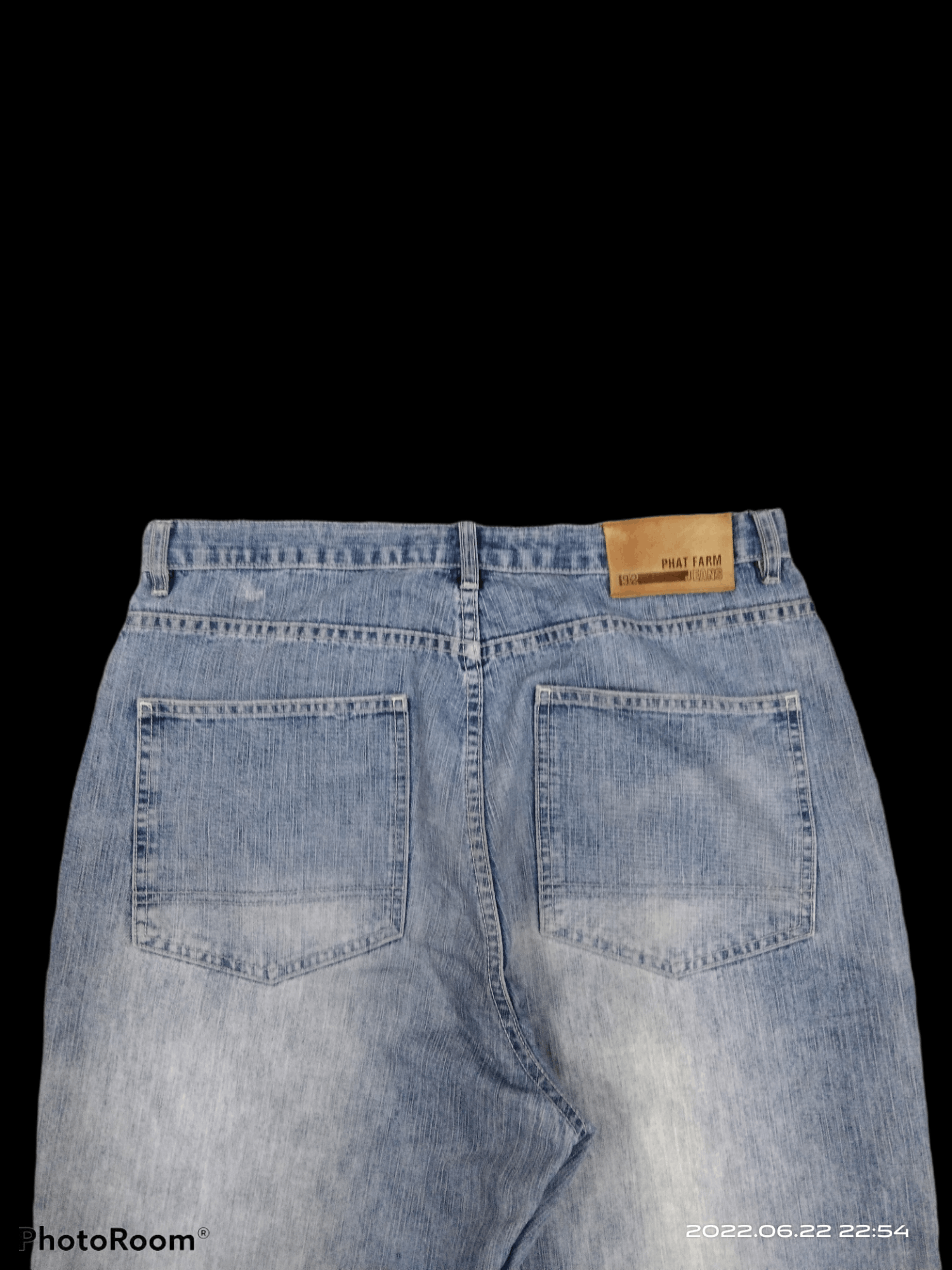 Japanese Brand BAGGY🔥SICK PHAT PACTHWORK DENIM PANTS Size US 33 - 4 Thumbnail