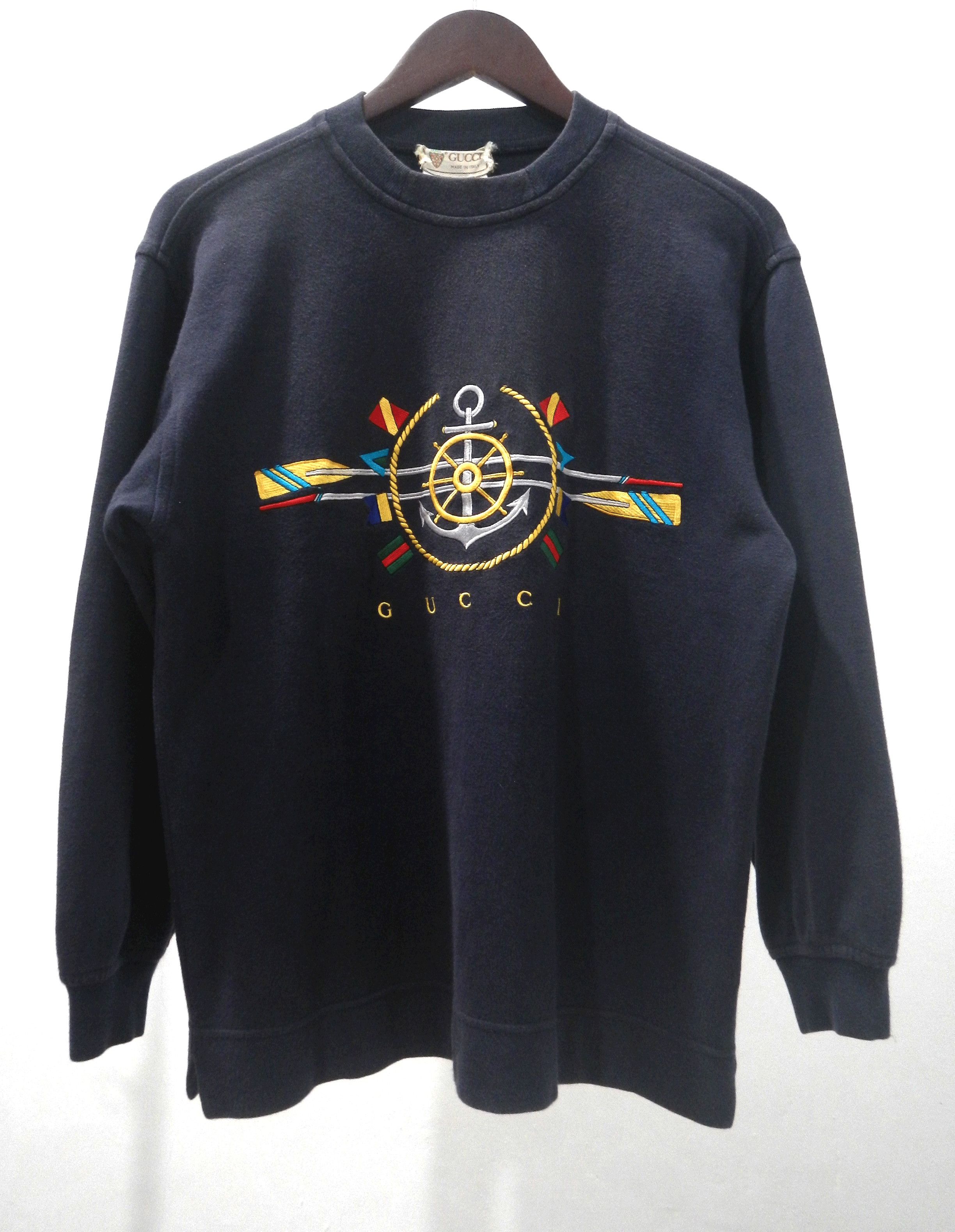 Vintage Gucci Embroidered Logo Free Shipping