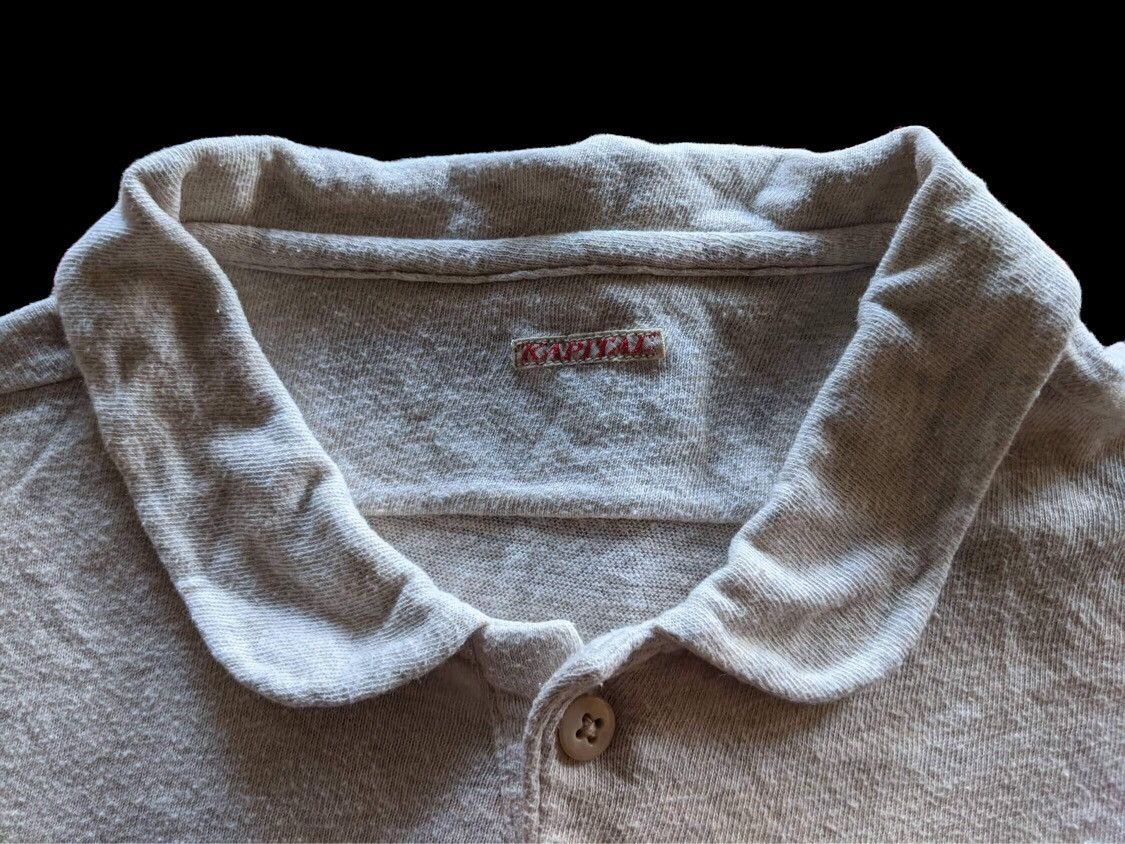 Kapital GRAIL🔥OG Kapital Kountry Indigo Dyed Navajo Polo Shirt Size US XS / EU 42 / 0 - 7 Thumbnail
