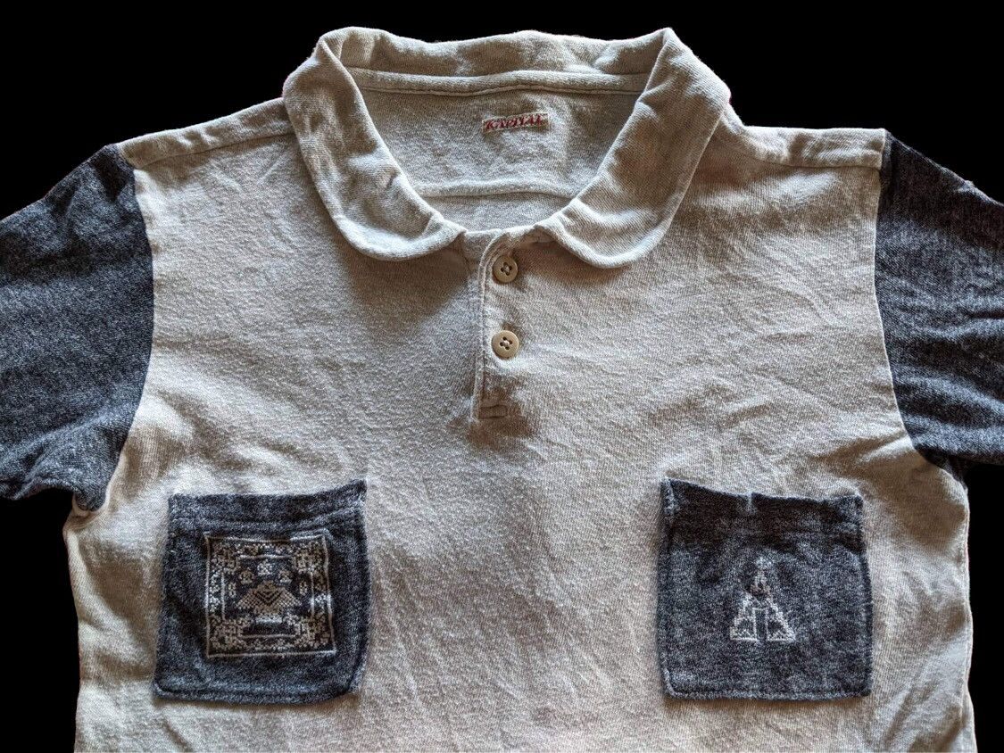 Kapital GRAIL🔥OG Kapital Kountry Indigo Dyed Navajo Polo Shirt Size US XS / EU 42 / 0 - 2 Thumbnail