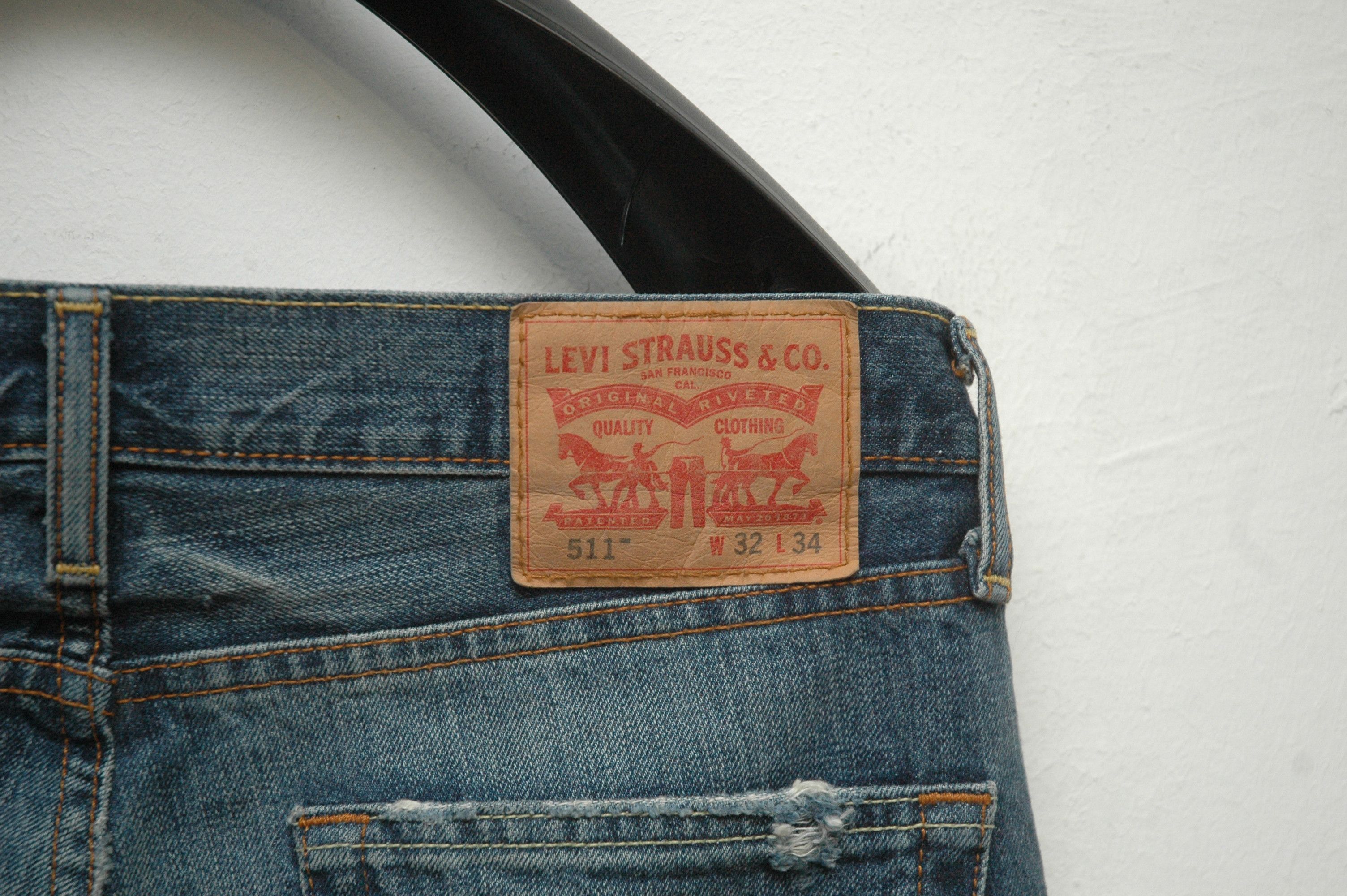 Levi's Levis Distressed Denim Jeans Made in Mexico W32 L34 Size US 32 / EU 48 - 7 Thumbnail