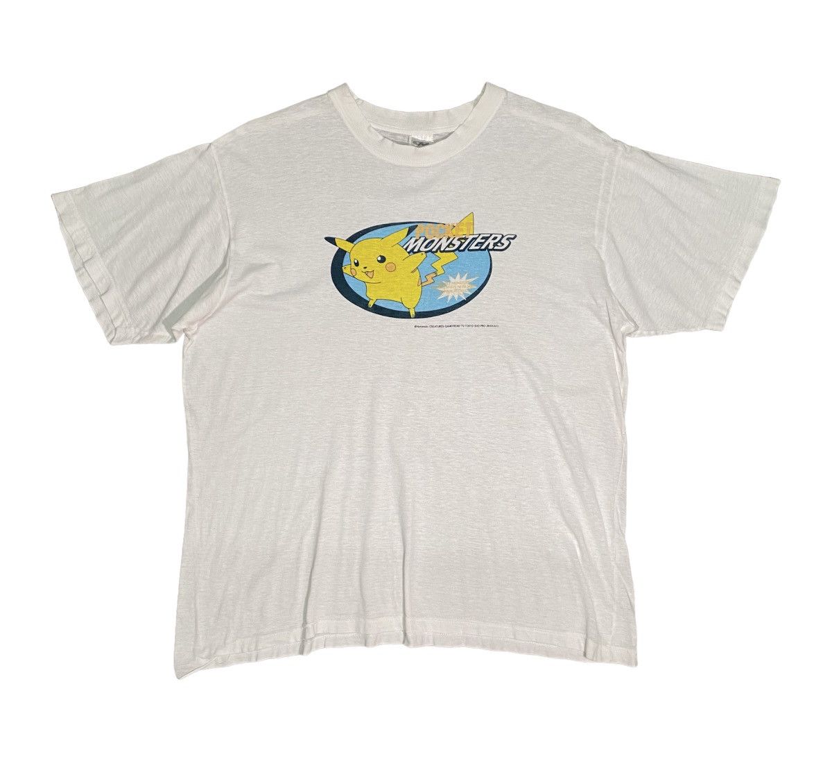 Nintendo VINTAGE RARE POKEMON PIKACHU POCKET MONSTER ANIME T-SHIRT Size US L / EU 52-54 / 3 - 1 Thumbnail