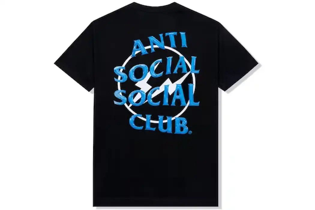 Anti social social club x Fragment precious petal blue tee