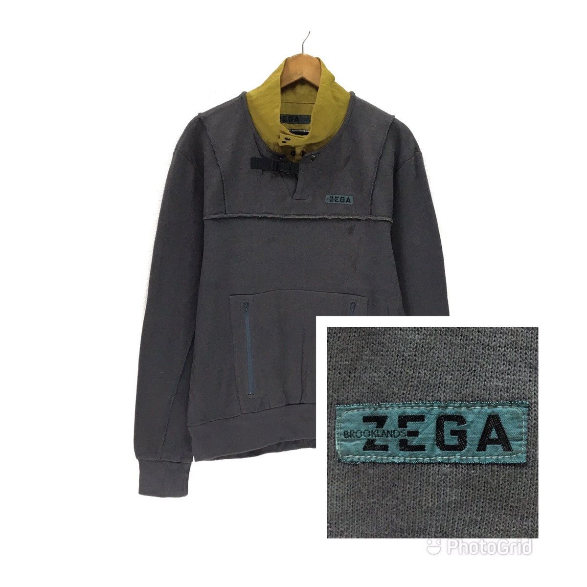 Zega Brooklands Half Button Small Logo Sweatshirt