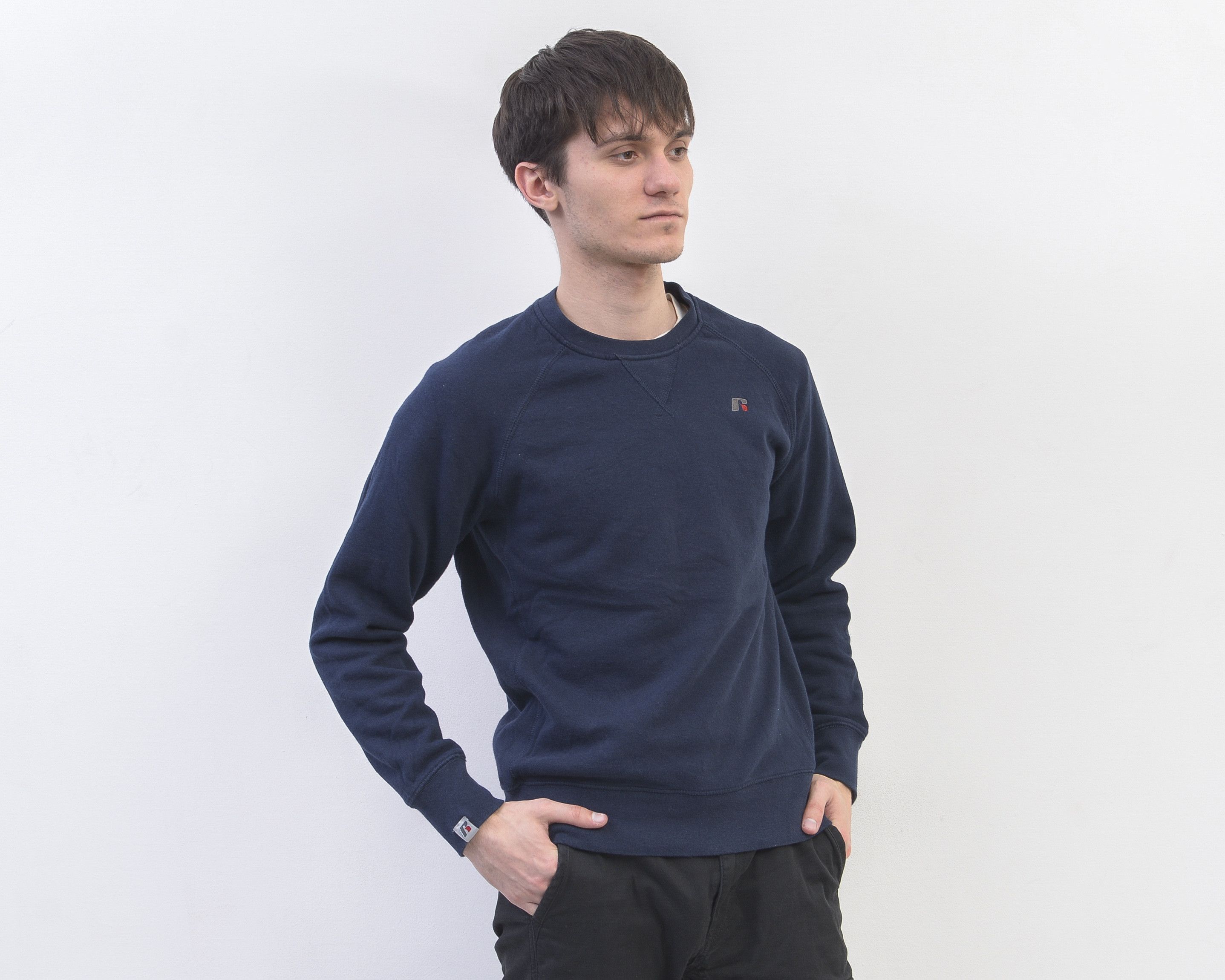 Russell Athletic × Vintage Hoodie S Embroidery logo Jumper Sweater Sweatshirt Pullover Size US S / EU 44-46 / 1 - 3 Thumbnail