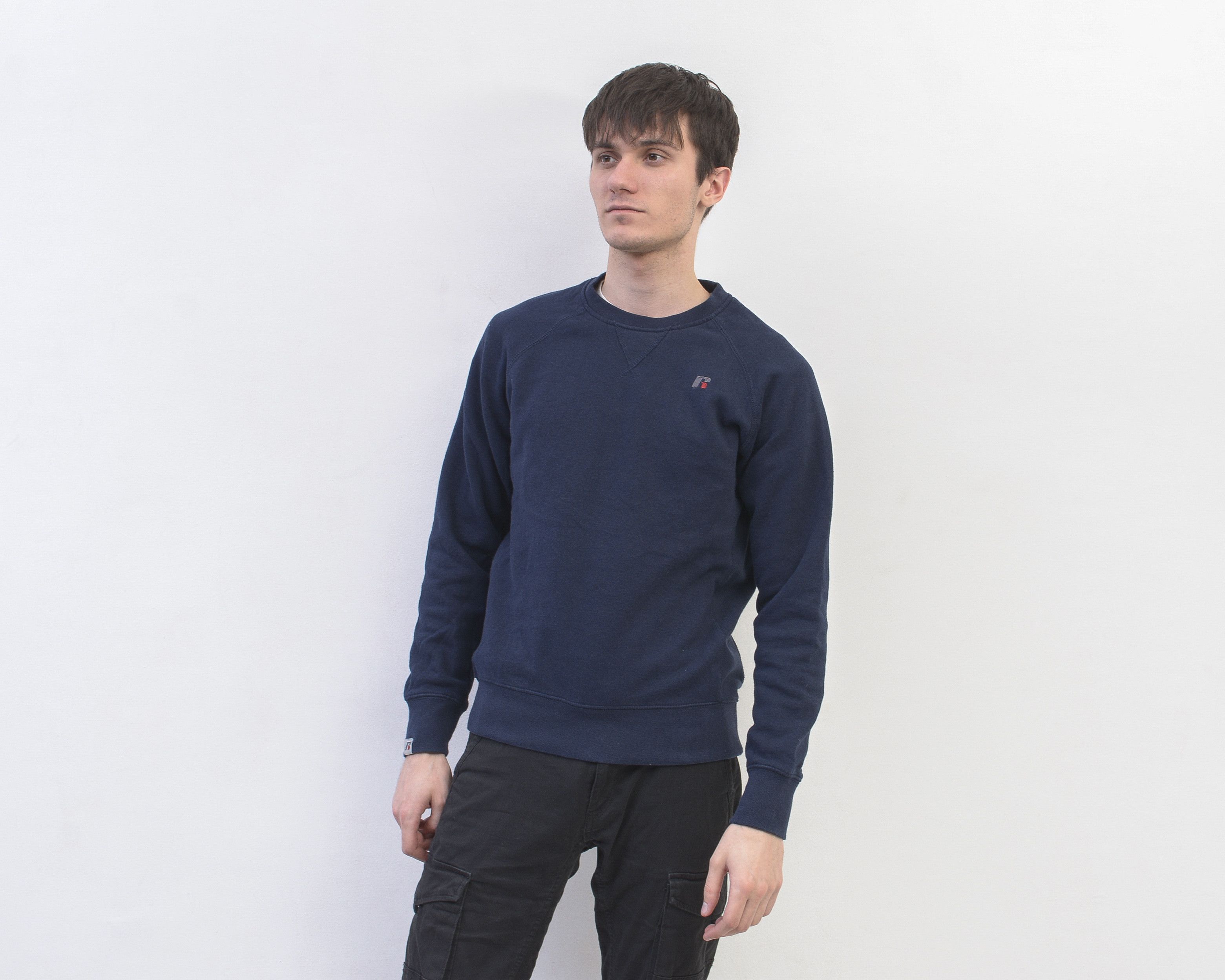 Russell Athletic × Vintage Hoodie S Embroidery logo Jumper Sweater Sweatshirt Pullover Size US S / EU 44-46 / 1 - 2 Thumbnail