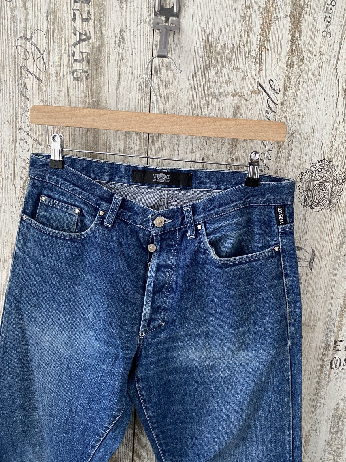 Versace Versace Jeans Couture blue vintage denim jeans 36 50 Size US 34 / EU 50 - 9 Thumbnail