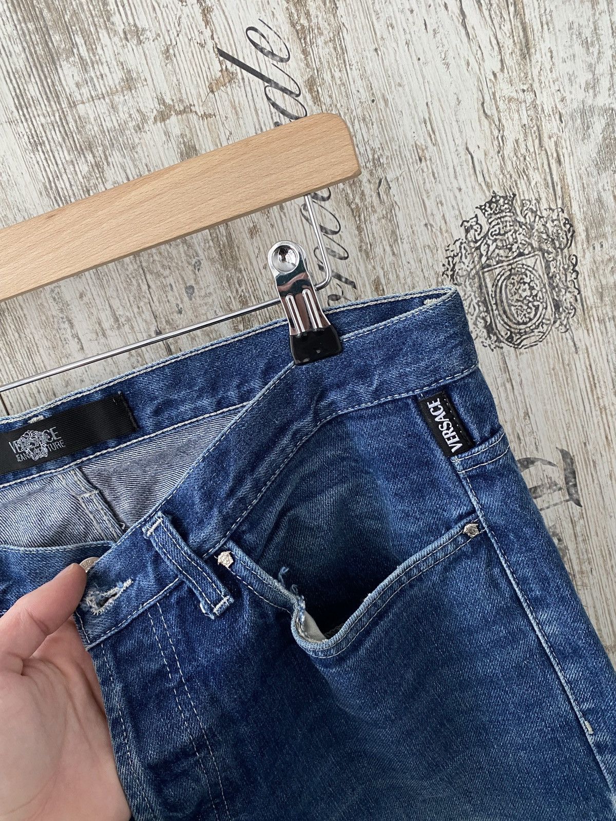 Versace Versace Jeans Couture blue vintage denim jeans 36 50 Size US 34 / EU 50 - 13 Thumbnail