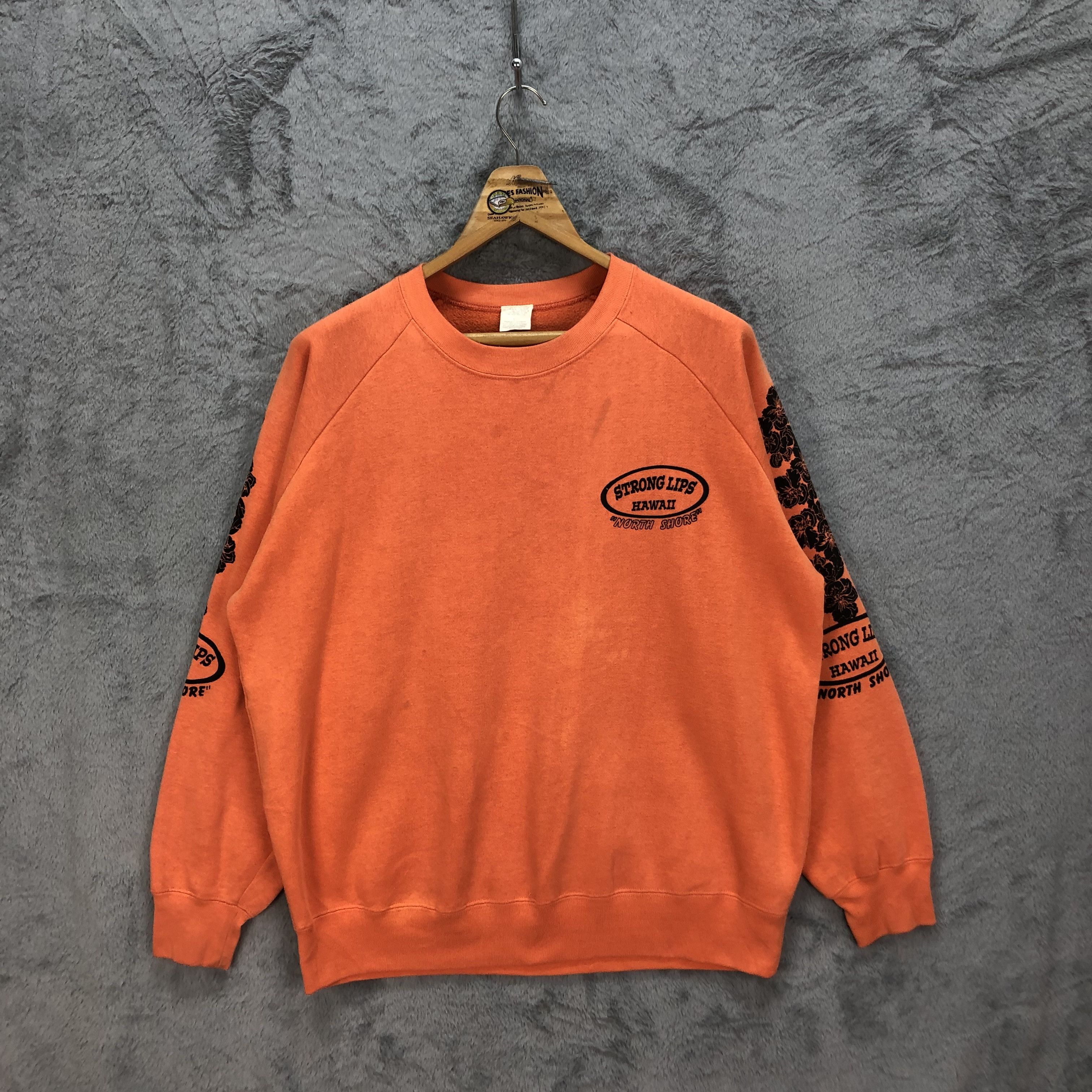 Other Strong Lips Hawaii North Shore Big Logo Sweatshirt #5281-182 Size US L / EU 52-54 / 3 - 4 Thumbnail