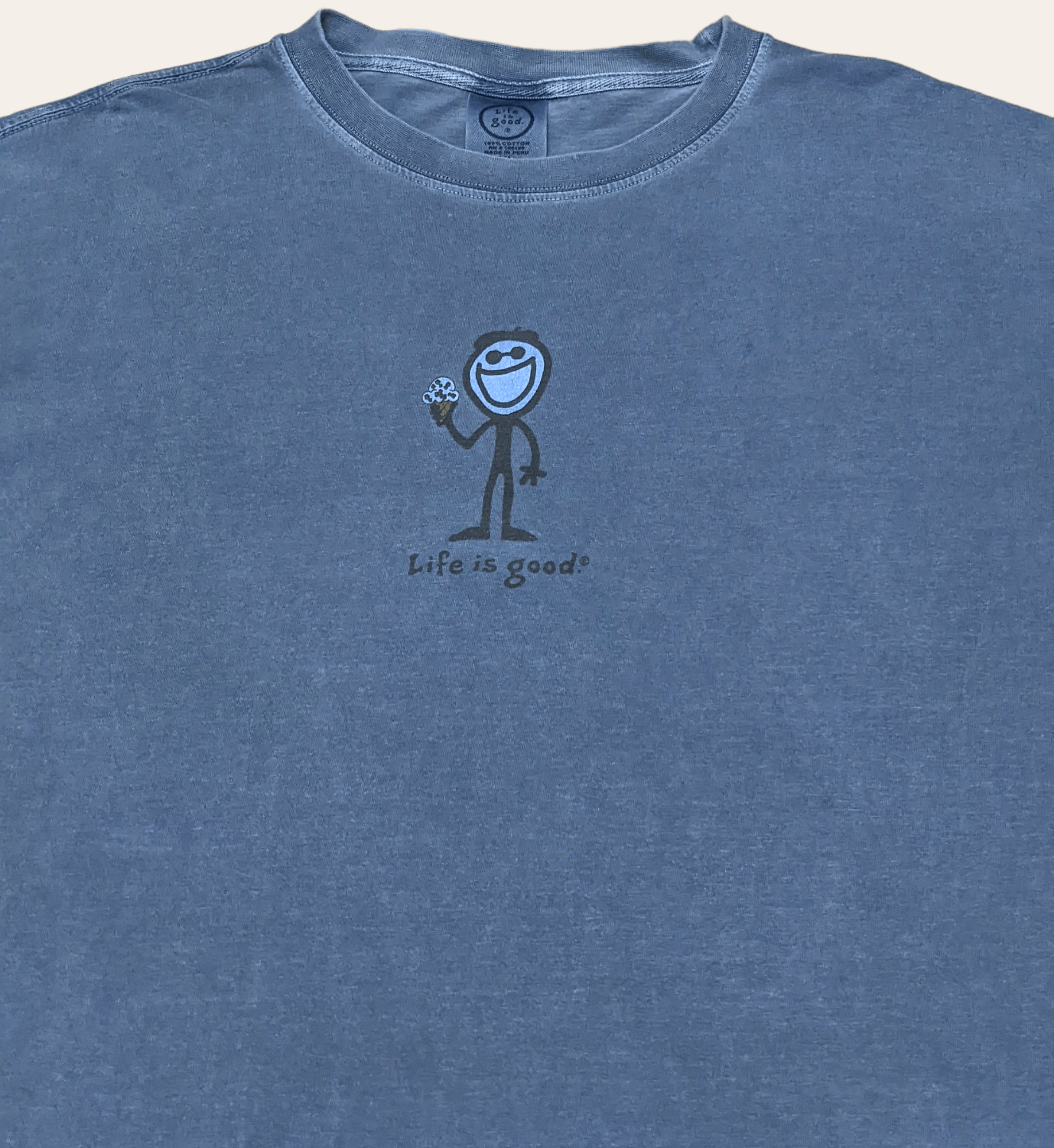 Vintage Life is Good Stick Man T shirt