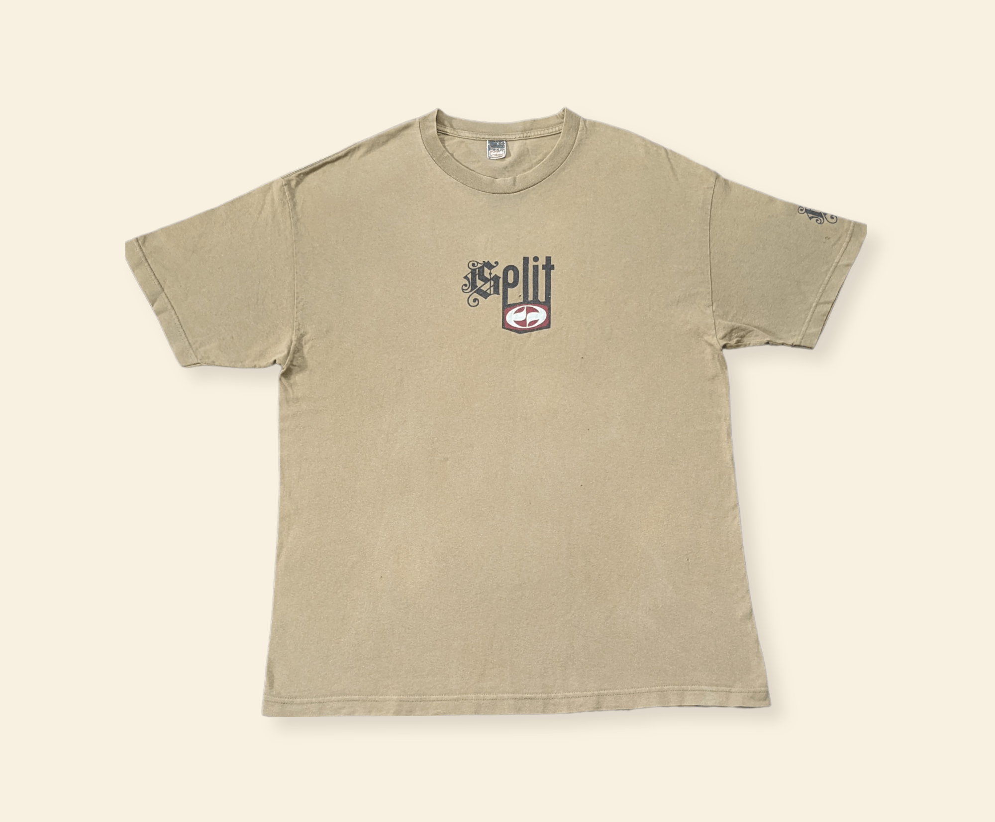 Santa Cruz Skateboards × Split × Vintage Vintage 90s Split Skateboards Logo T shirt Size US XL / EU 56 / 4 - 2 Thumbnail
