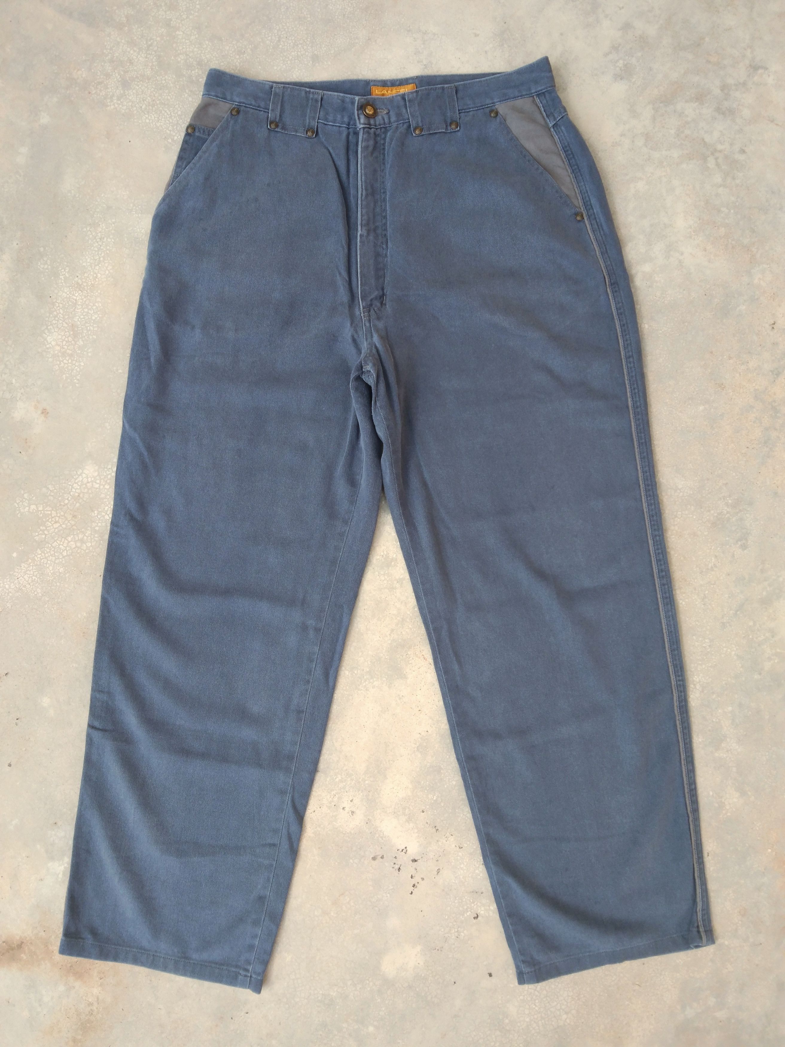 Lancel Vintage Lancel Paris Loose Baggy Pants 33x29 Size US 33 - 3 Thumbnail