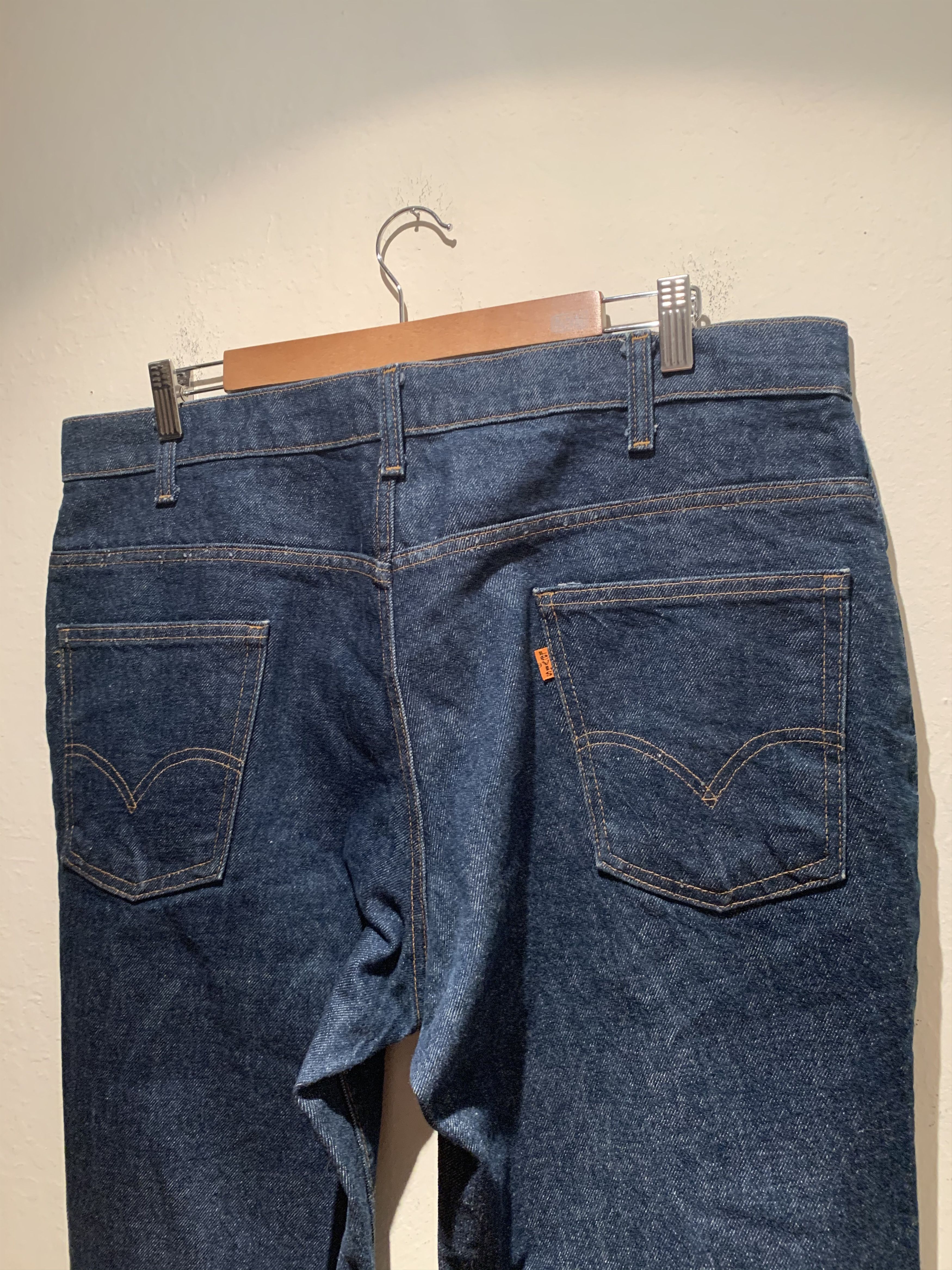 Levi's × Levi's Vintage Clothing × Vintage *RARE* Vintage Levi’s 684 Orange Tab Bell Bottom Denim Jeans Size US 38 / EU 54 - 4 Thumbnail