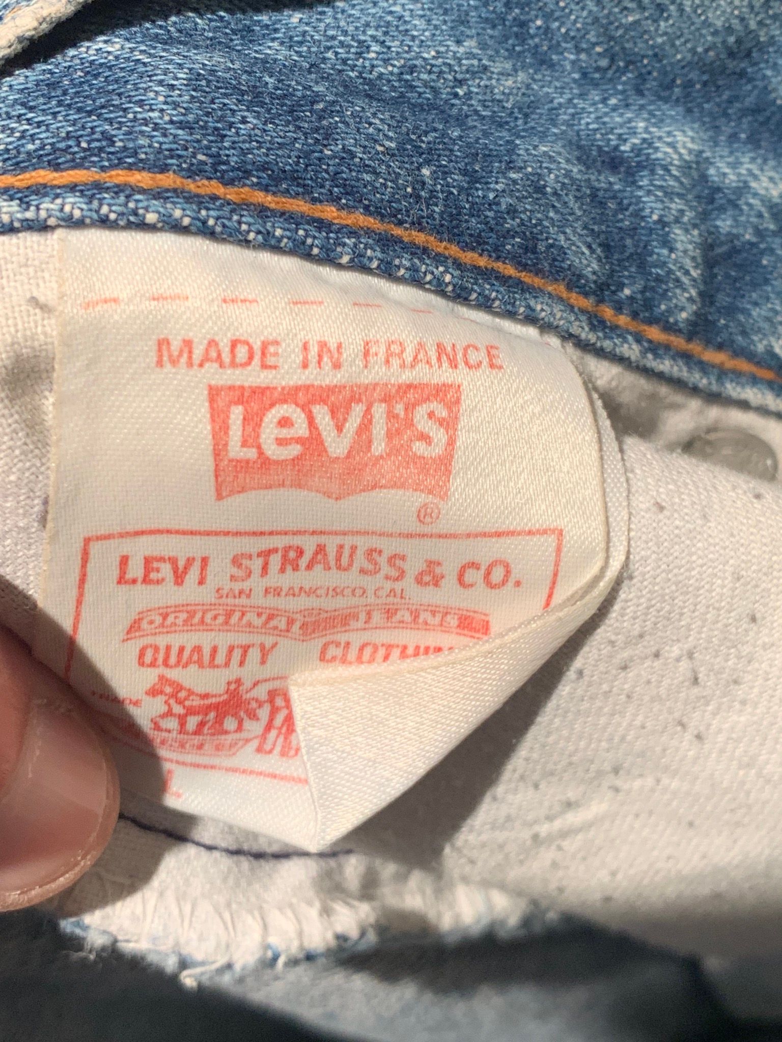 Levi's *RARE* Vintage Levi’s 611 Orange Tab France-Made Denim Jeans Size US 29 - 9 Preview