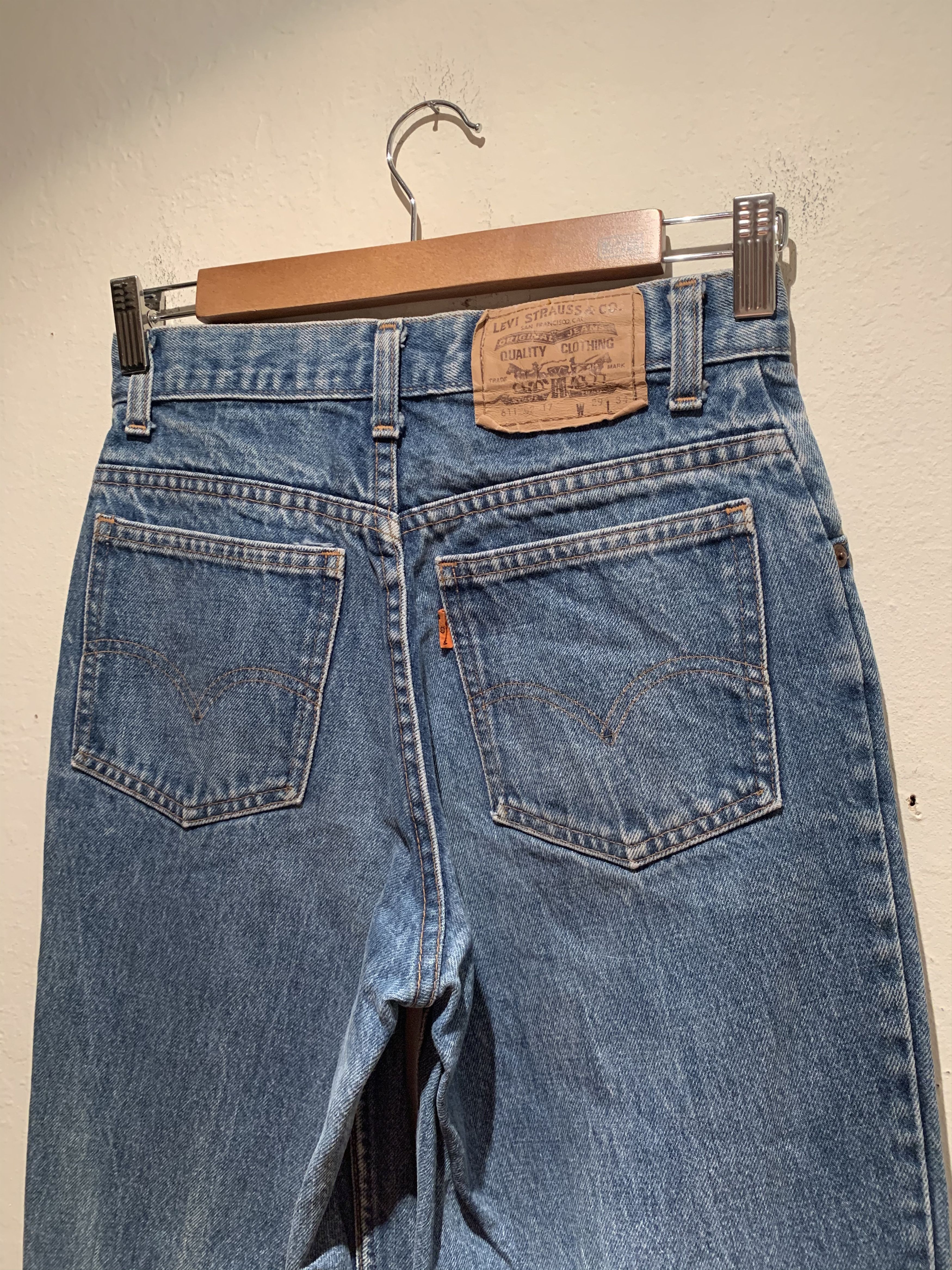 Levi's *RARE* Vintage Levi’s 611 Orange Tab France-Made Denim Jeans Size US 29 - 6 Thumbnail