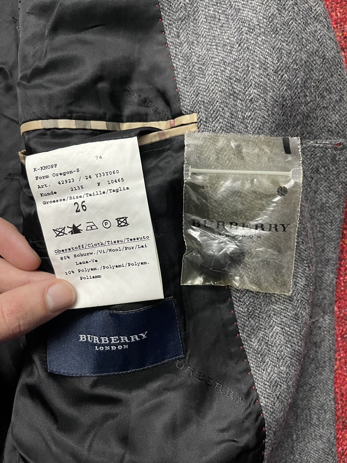Burberry × Designer Burberry wool blazer Size 48R - 9 Thumbnail