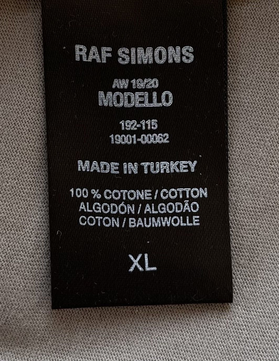 Raf Simons Raf Simons Slim Fit Xanthophobic Tee Size US XL / EU 56 / 4 - 8 Thumbnail