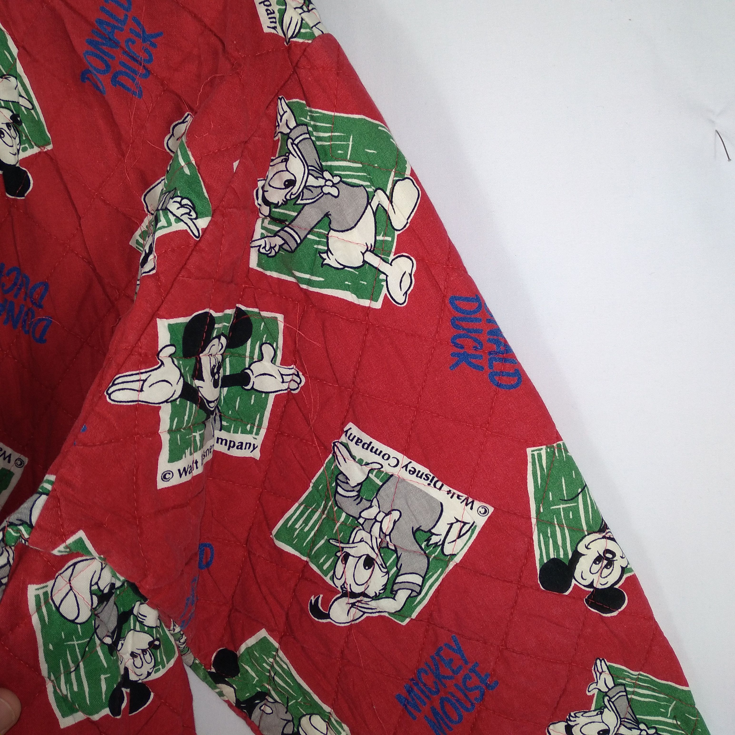 Disney × Mickey Mouse Vintage 90s Mickey Mouse Over Print Half Buttons Kimono Size US L / EU 52-54 / 3 - 8 Thumbnail
