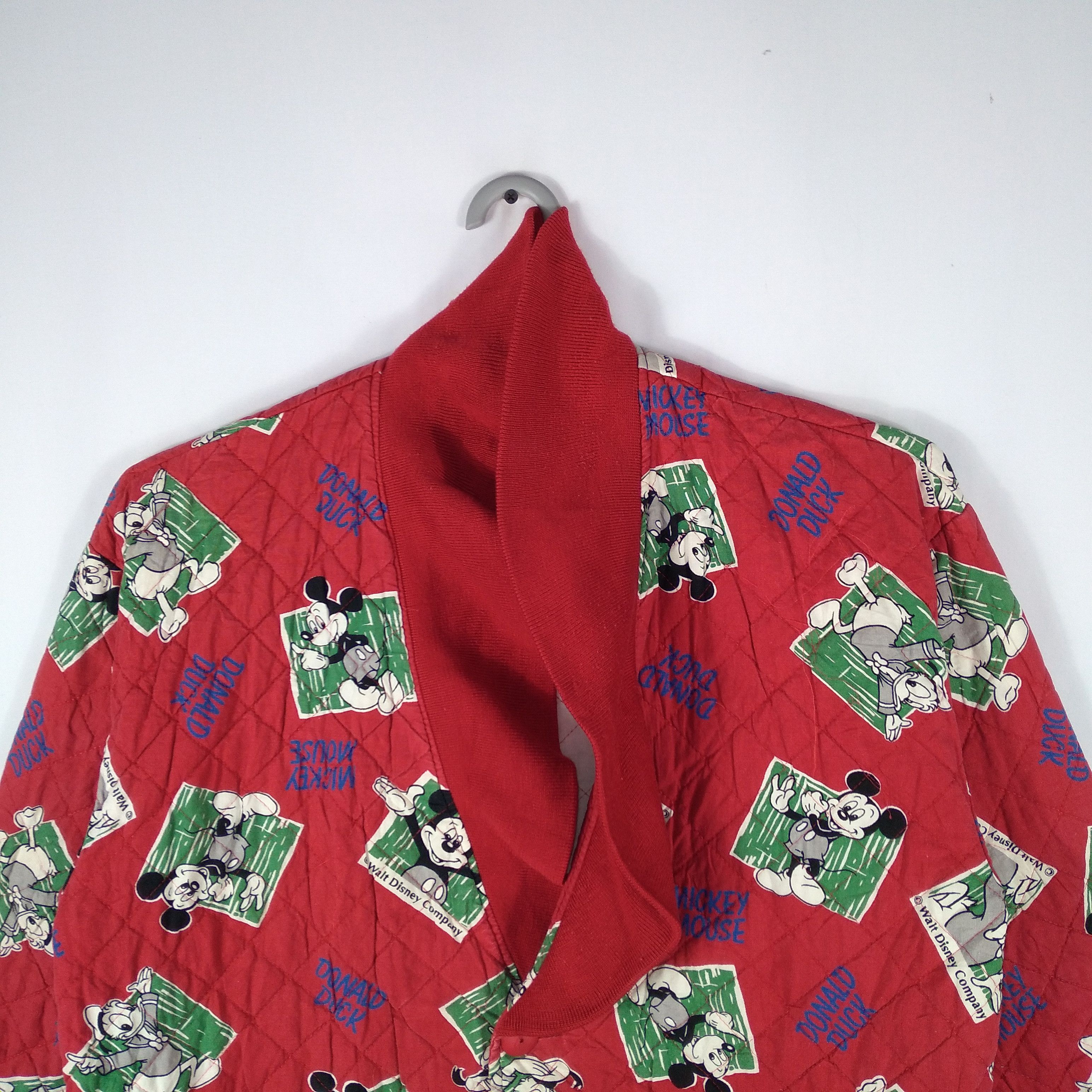 Disney × Mickey Mouse Vintage 90s Mickey Mouse Over Print Half Buttons Kimono Size US L / EU 52-54 / 3 - 2 Thumbnail