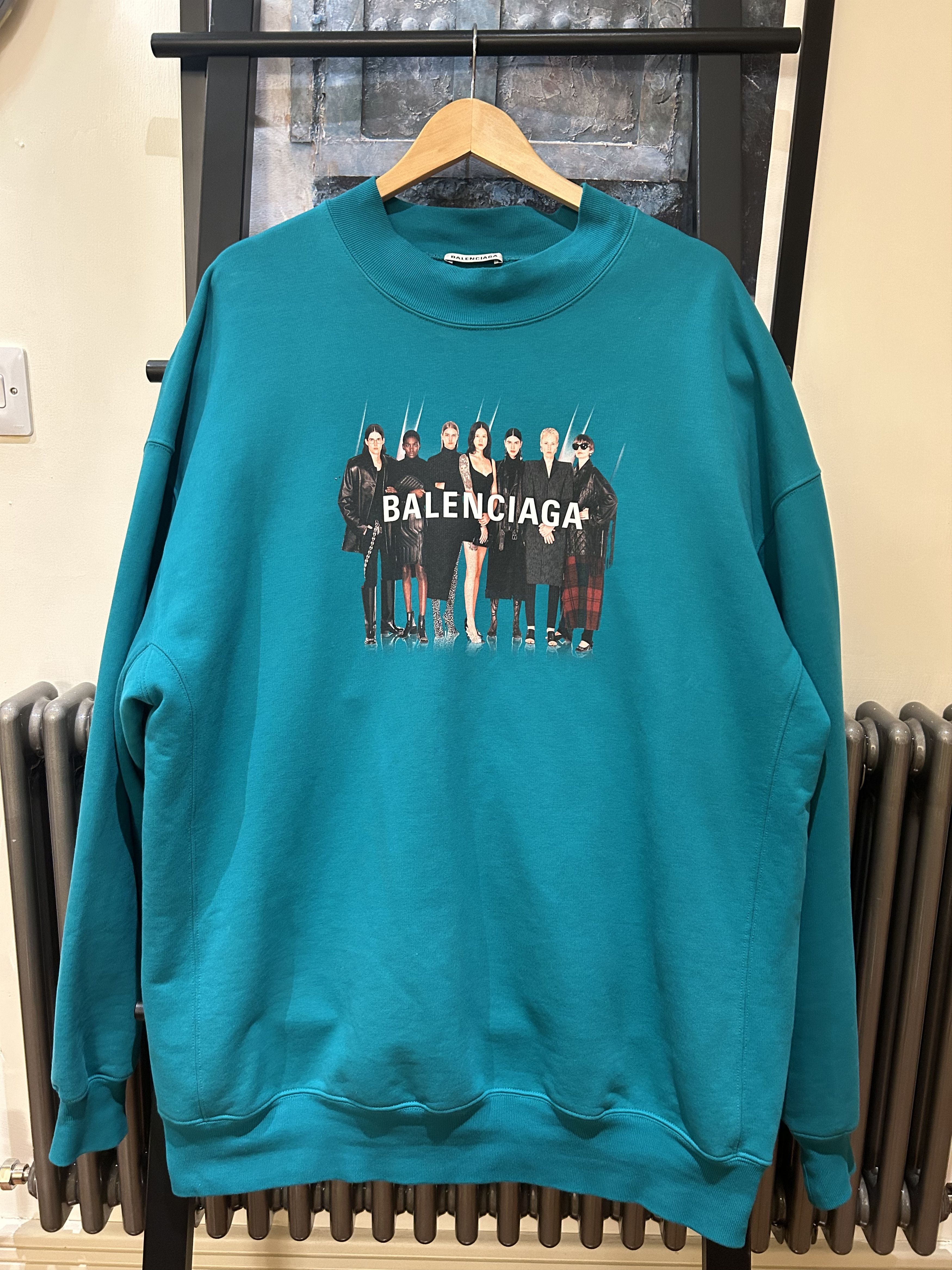 Balenciaga "Models" Logo Sweatshirt Size US L / EU 52-54 / 3 - 1 Thumbnail