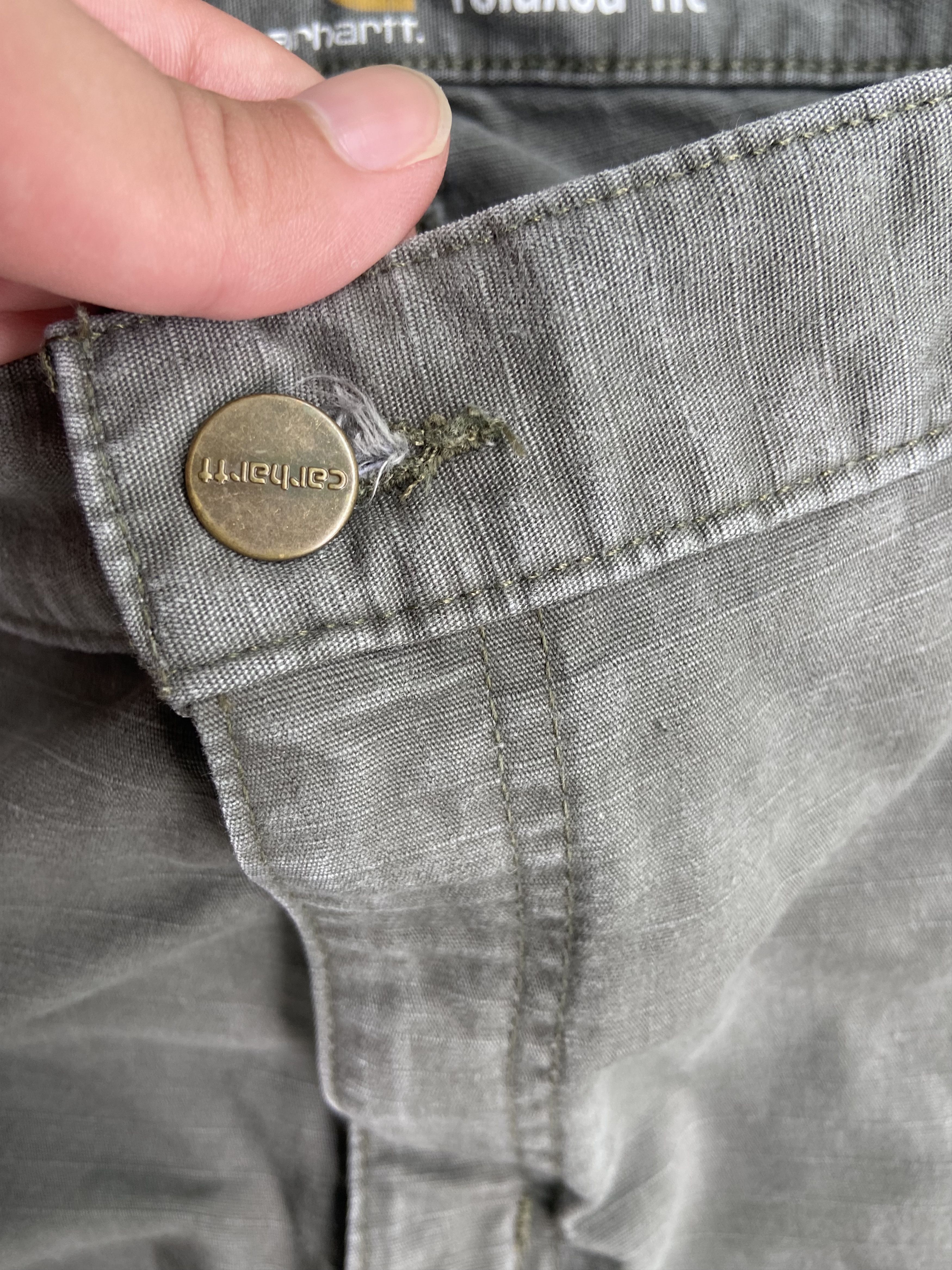 Carhartt × Vintage (36x30) CARHARTT RIPSTOP FADED CARGO PANTS Size US 38 / EU 54 - 12 Thumbnail
