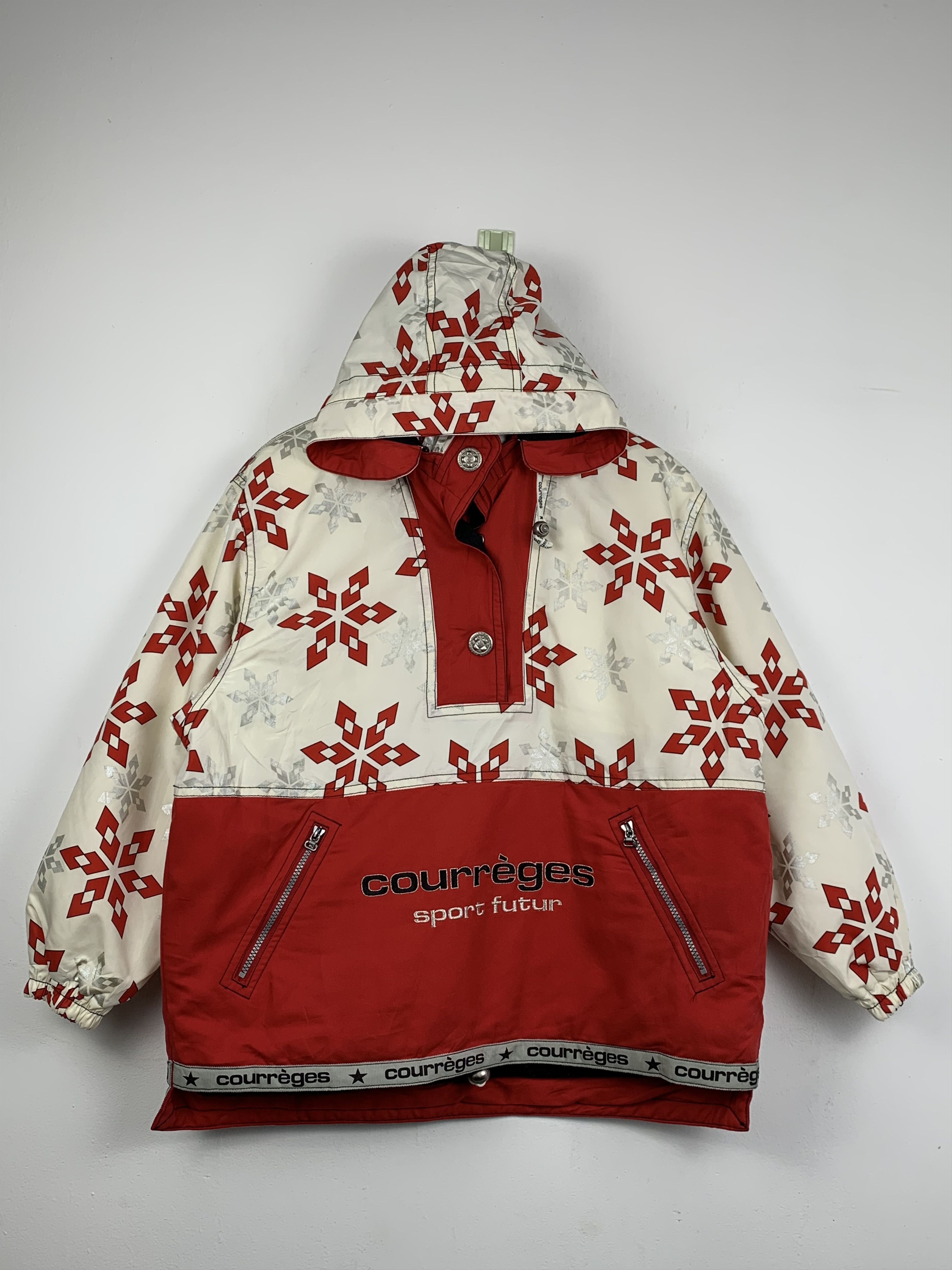 Courreges × Vintage Vintage Courreges Hoodie Ski Bomber Jacket Size US M / EU 48-50 / 2 - 1 Thumbnail