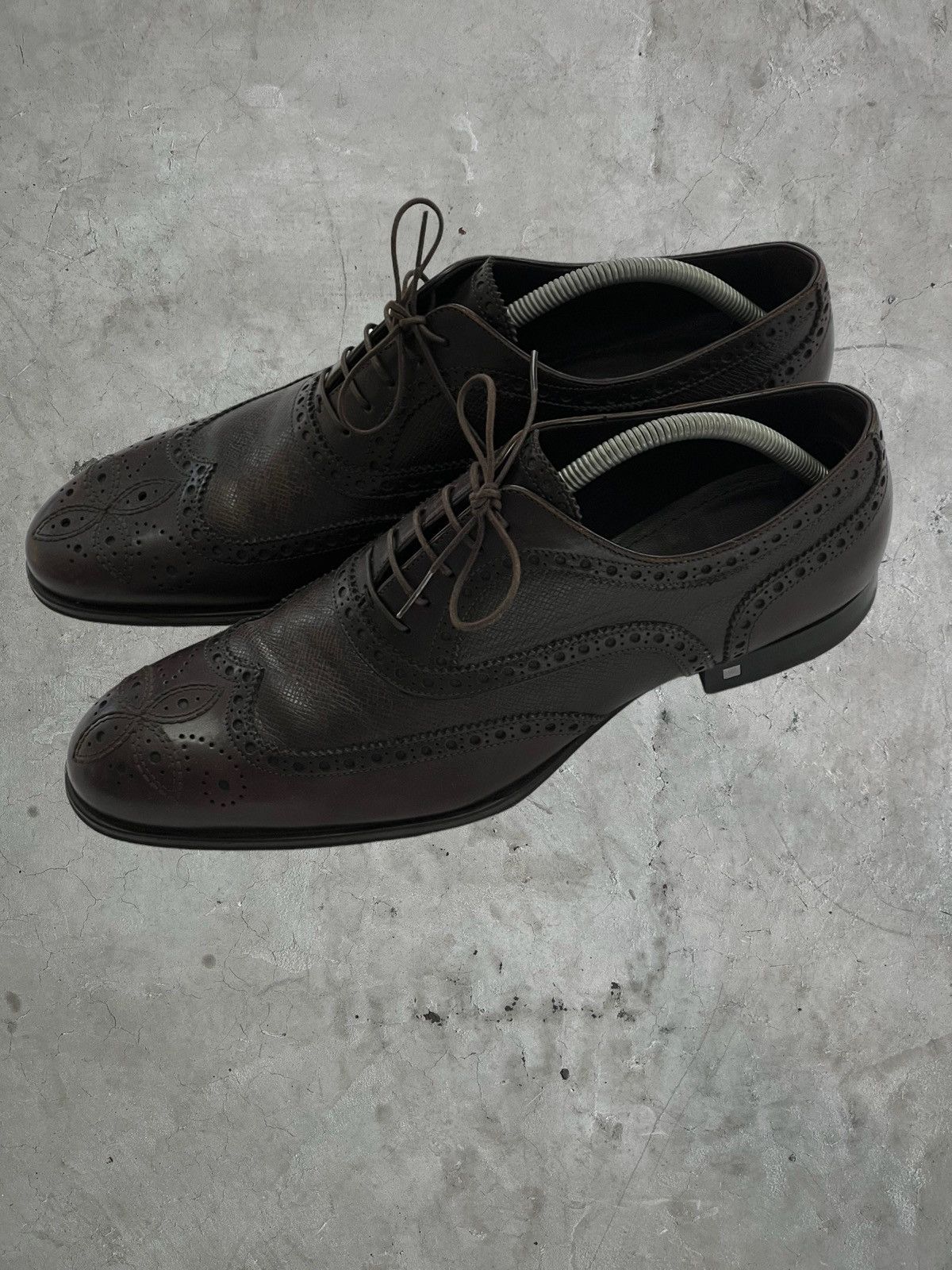 Louis Vuitton Louis Vuitton Detailed Leather Shoes Size US 10 / EU 43 - 5 Thumbnail
