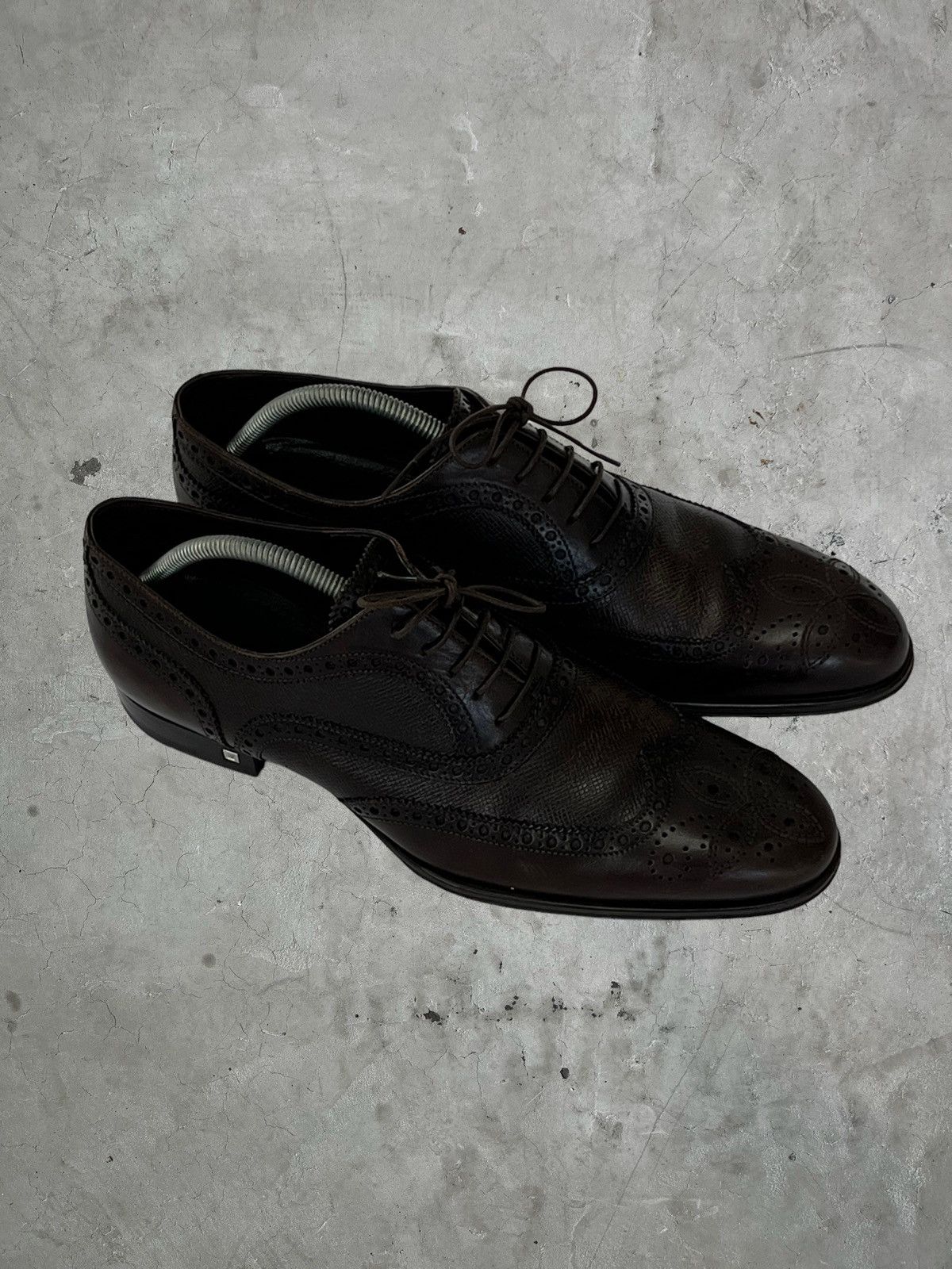 Louis Vuitton Louis Vuitton Detailed Leather Shoes Size US 10 / EU 43 - 2 Thumbnail