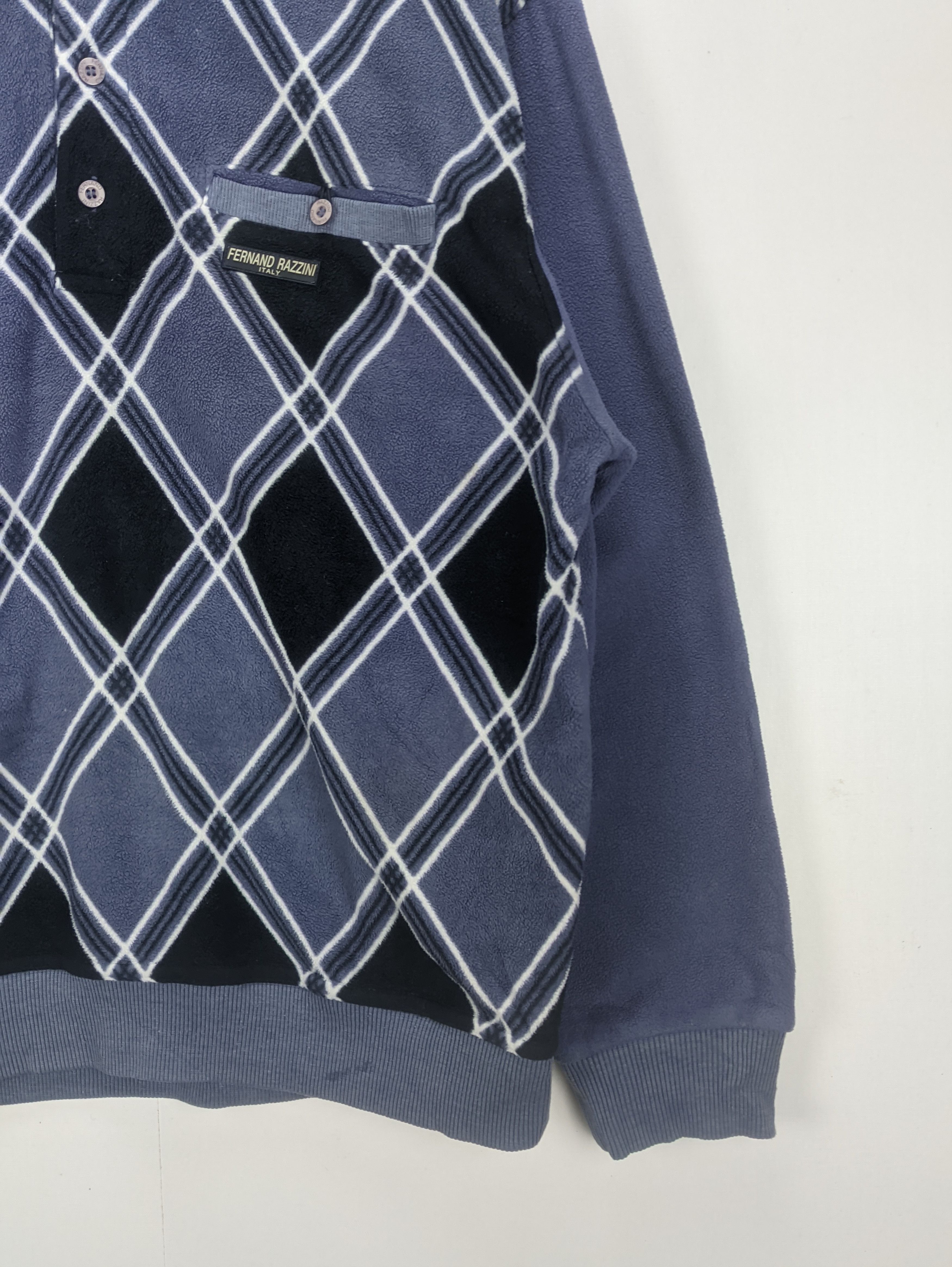 Designer × Vintage Steals🔥Polo Sweatshirt by Fernand Razzini Size US L / EU 52-54 / 3 - 5 Thumbnail