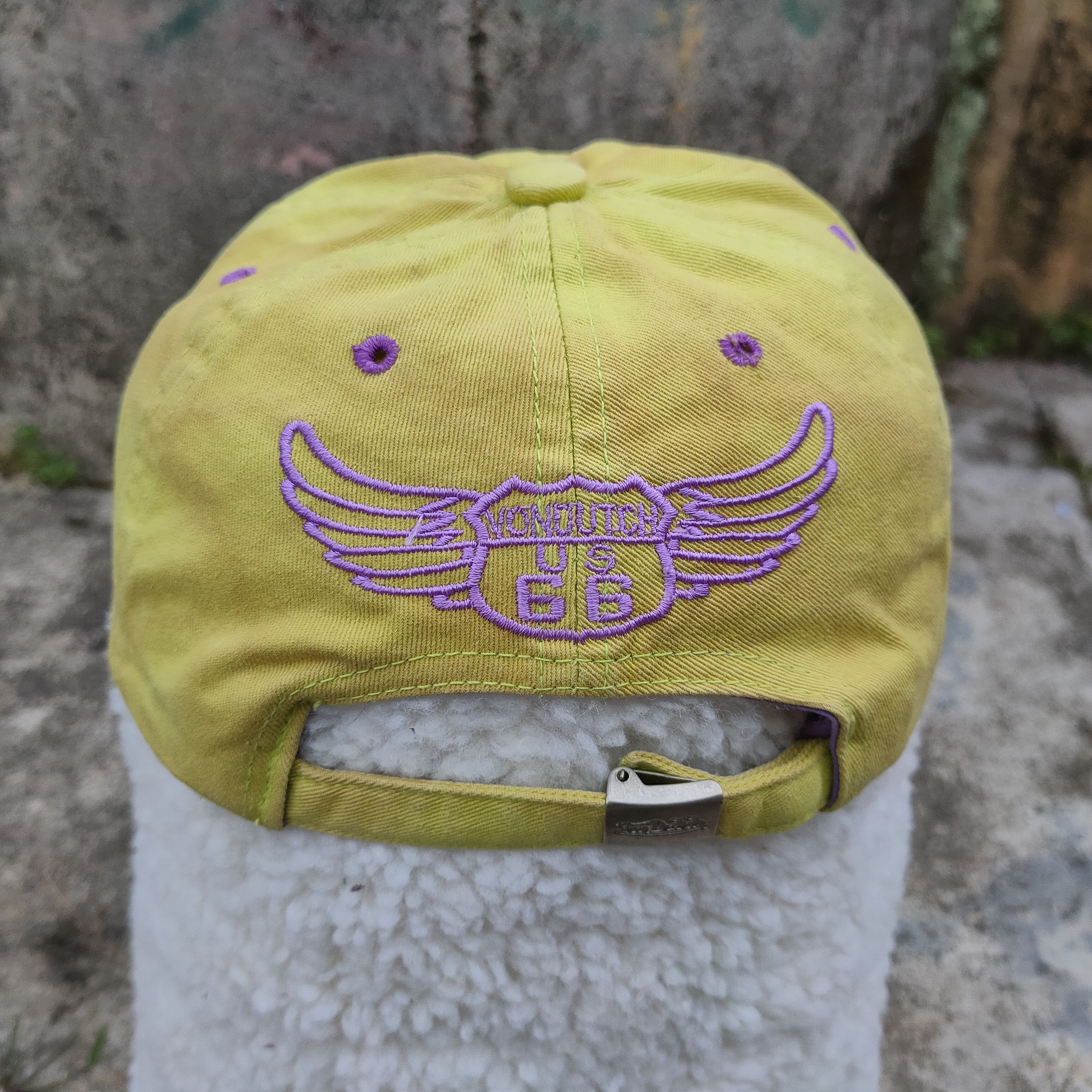 Von Dutch Vintage VON DUTCH Embroidery Cap Yellow Distressed Size ONE SIZE - 6 Thumbnail