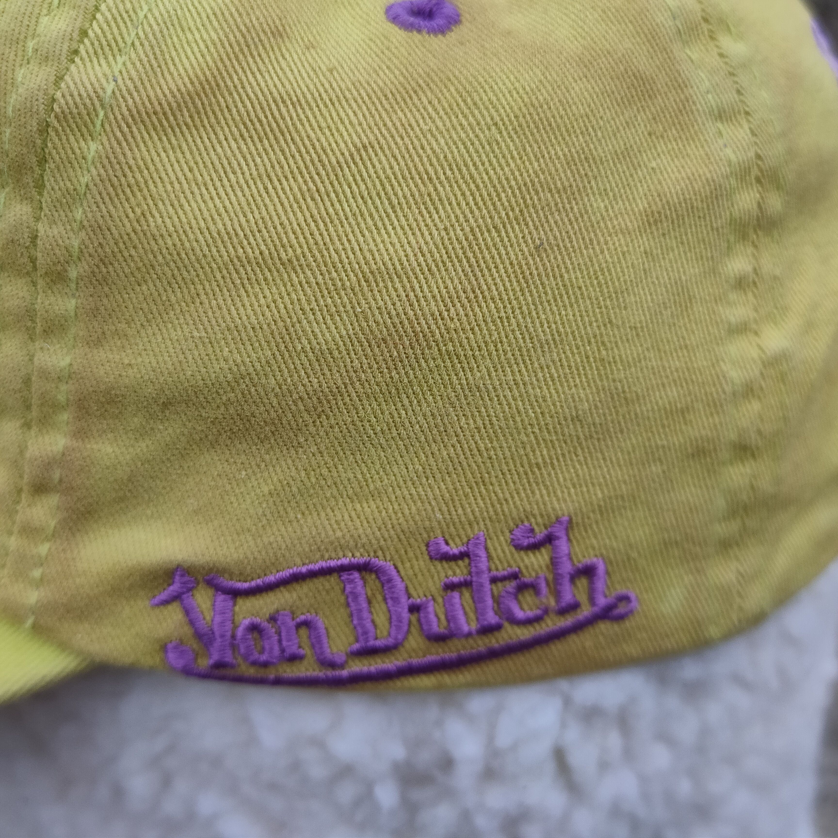 Von Dutch Vintage VON DUTCH Embroidery Cap Yellow Distressed Size ONE SIZE - 5 Thumbnail