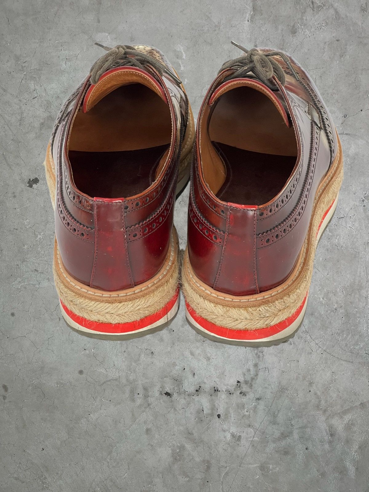 Prada SS/11 Prada Wingtip Woven Sole Brogues Size US 10 / EU 43 - 11 Thumbnail