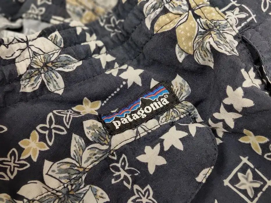 Patagonia Rare Vintage 90's Patagonia Nylon light Pants Art in logos Size US 30 / EU 46 - 8 Thumbnail