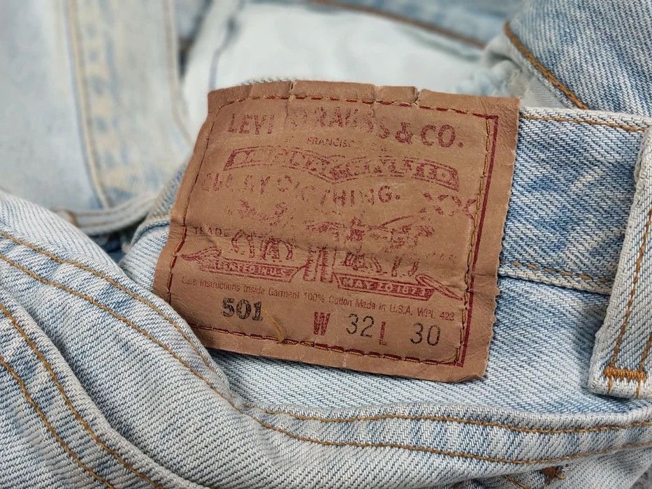 Levi's Vintage 80s Levis 501 Perfect Faded Denim Jeans Made in USA Size US 32 / EU 48 - 9 Thumbnail