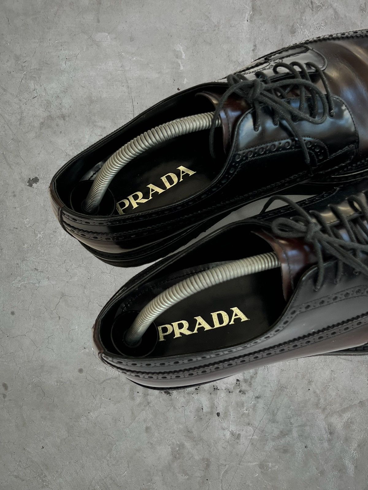 Prada SS/11 Prada Wingtip Platform Brogues Size US 10 / EU 43 - 8 Thumbnail