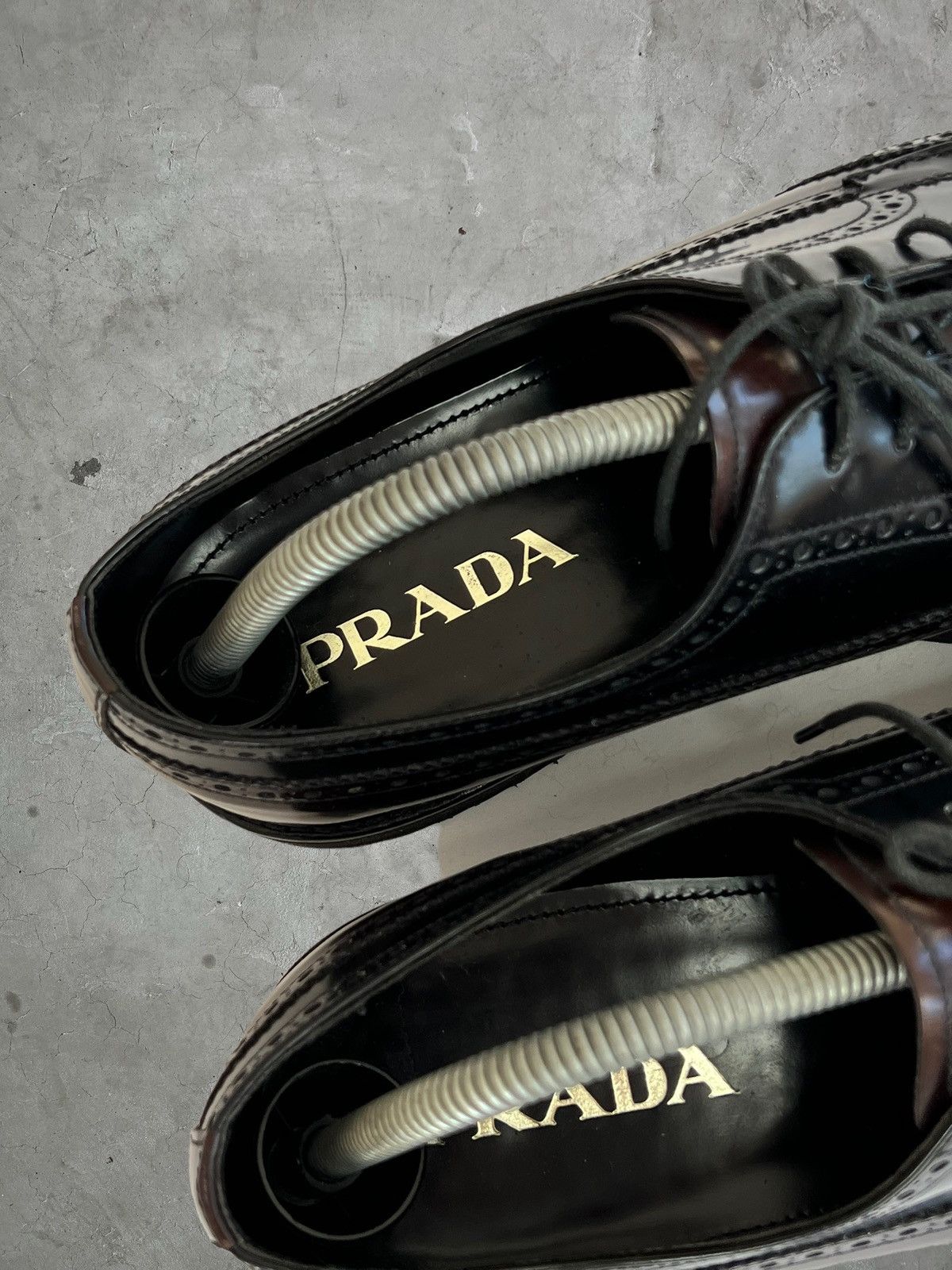 Prada SS/11 Prada Wingtip Platform Brogues Size US 10 / EU 43 - 9 Thumbnail