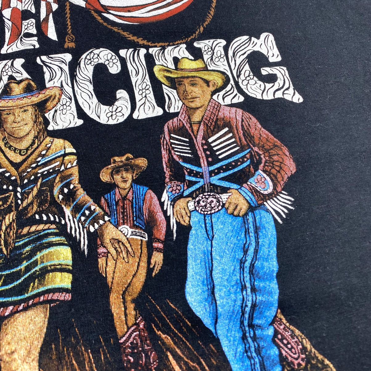 Band Tees Y2K 90’S VINTAGE LINE DANCING T SHIRT BY ZIP IT LONDON Size US XL / EU 56 / 4 - 6 Thumbnail