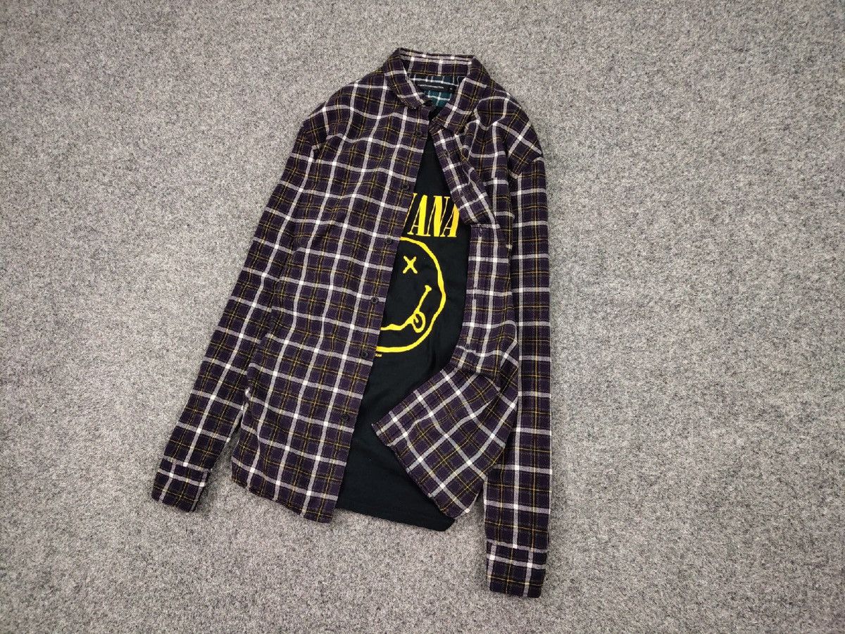 Flannel Vintage Flannel Shirt Travis Scott Style Streetwear Hype Size US M / EU 48-50 / 2 - 7 Thumbnail