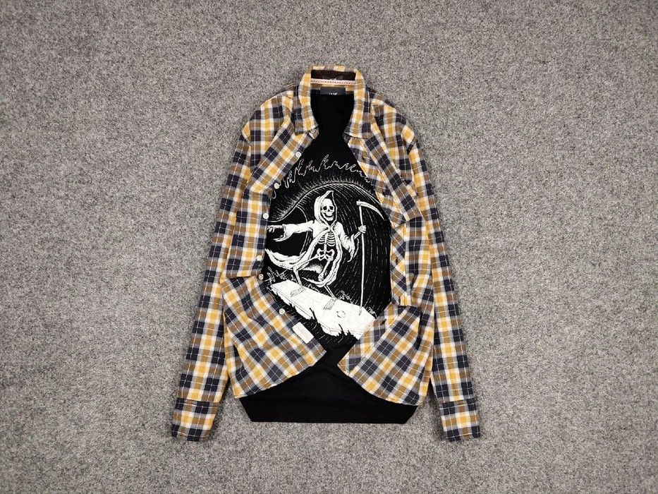 Flannel Vintage Flannel Shirt Travis Scott Style Size US S / EU 44-46 / 1 - 1 Thumbnail