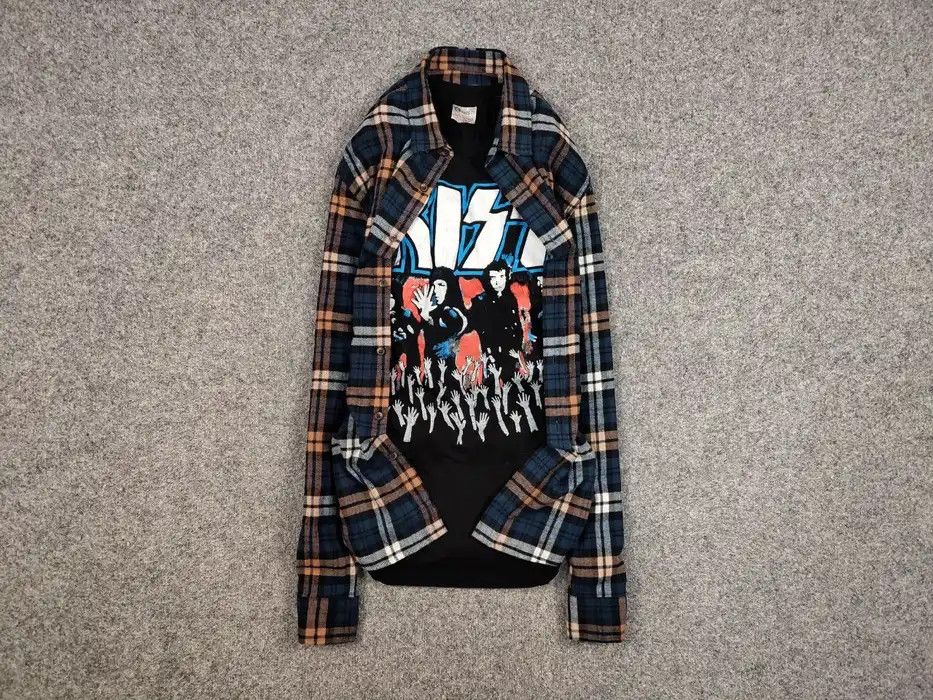Flannel Vintage Flannel Shirt Checkered Travis Scott Style Hype Size US XL / EU 56 / 4 - 1 Thumbnail