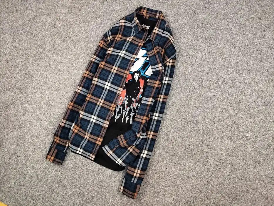 Flannel Vintage Flannel Shirt Checkered Travis Scott Style Hype Size US XL / EU 56 / 4 - 3 Thumbnail