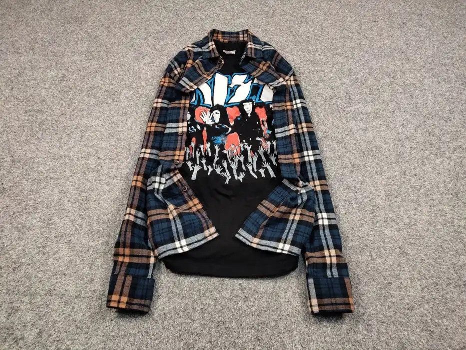 Flannel Vintage Flannel Shirt Checkered Travis Scott Style Hype Size US XL / EU 56 / 4 - 2 Thumbnail