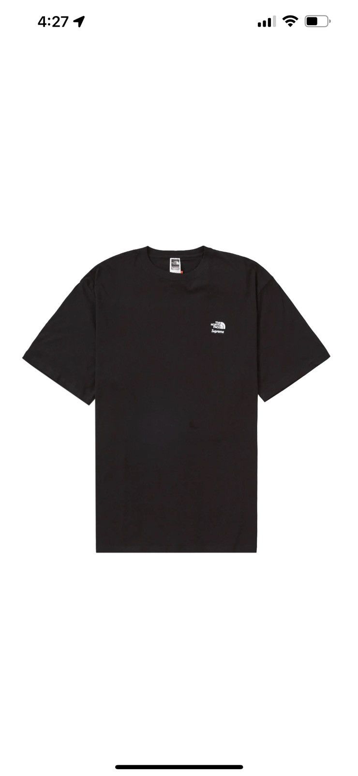 Supreme Supreme x The North Face Bandana Tee T-shirt Black XL | Grailed