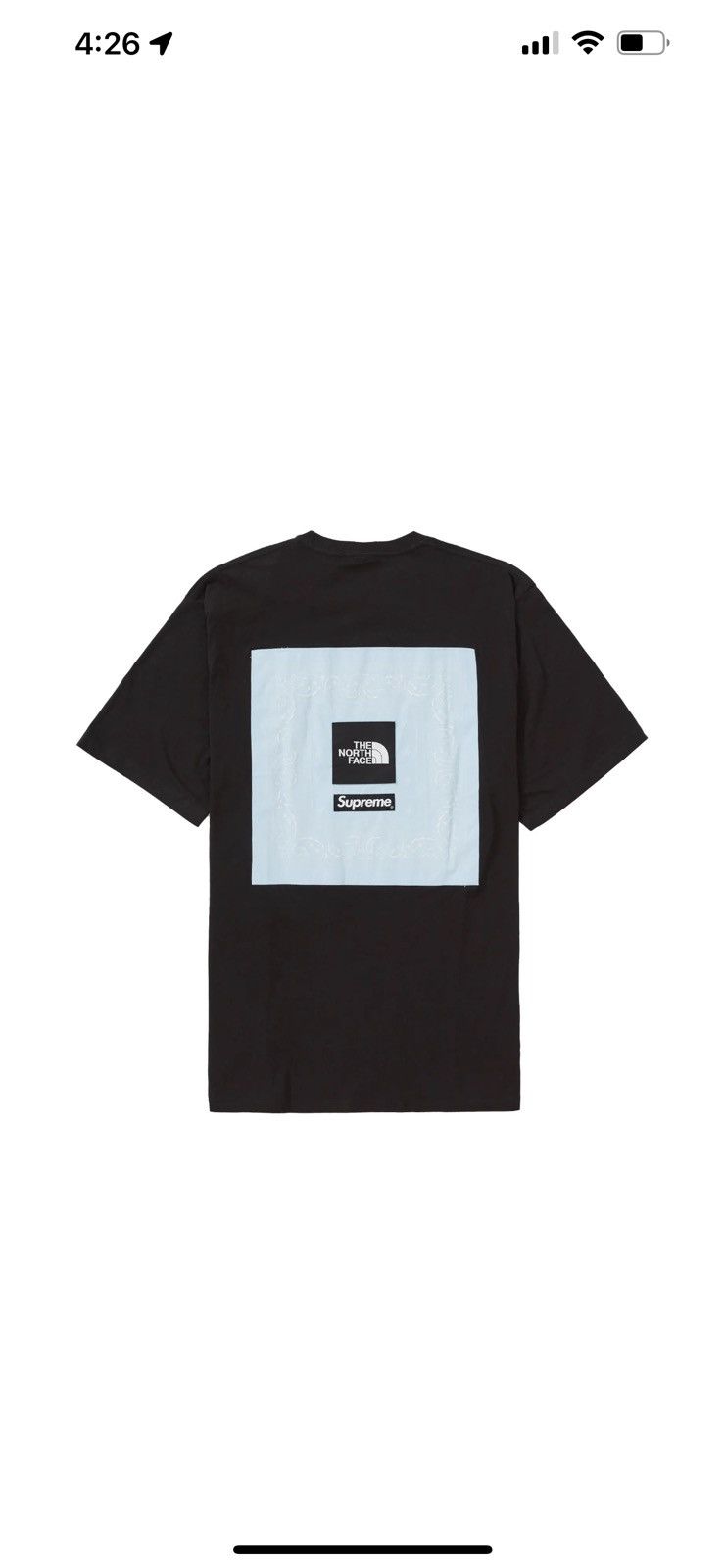 Supreme X The North Face Bandana T Shirt | Grailed