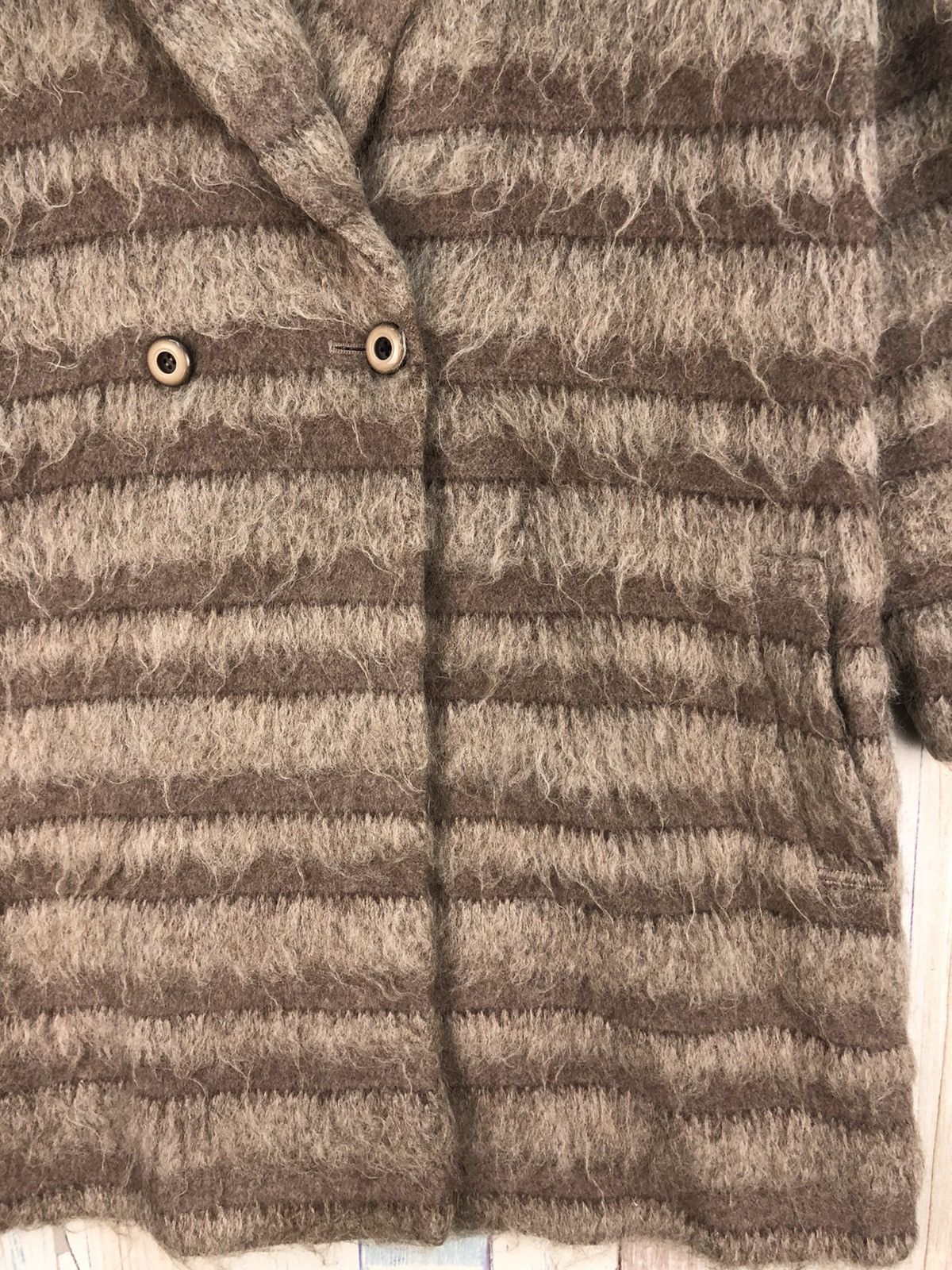 Japanese Brand × Vintage Vintage Regina Mohair Long Jacket Size L / US 10 / IT 46 - 7 Thumbnail