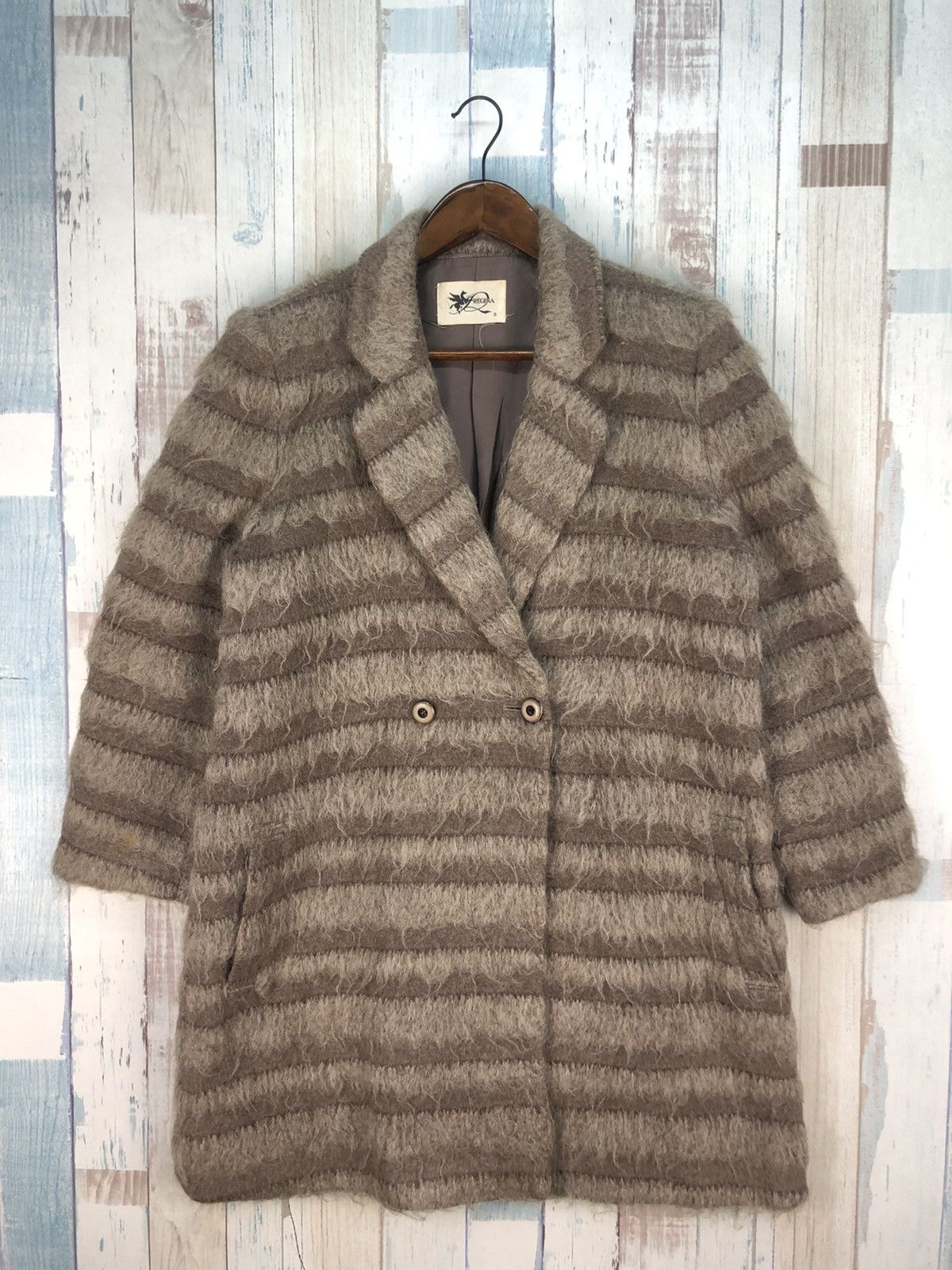 Japanese Brand × Vintage Vintage Regina Mohair Long Jacket Size L / US 10 / IT 46 - 1 Thumbnail