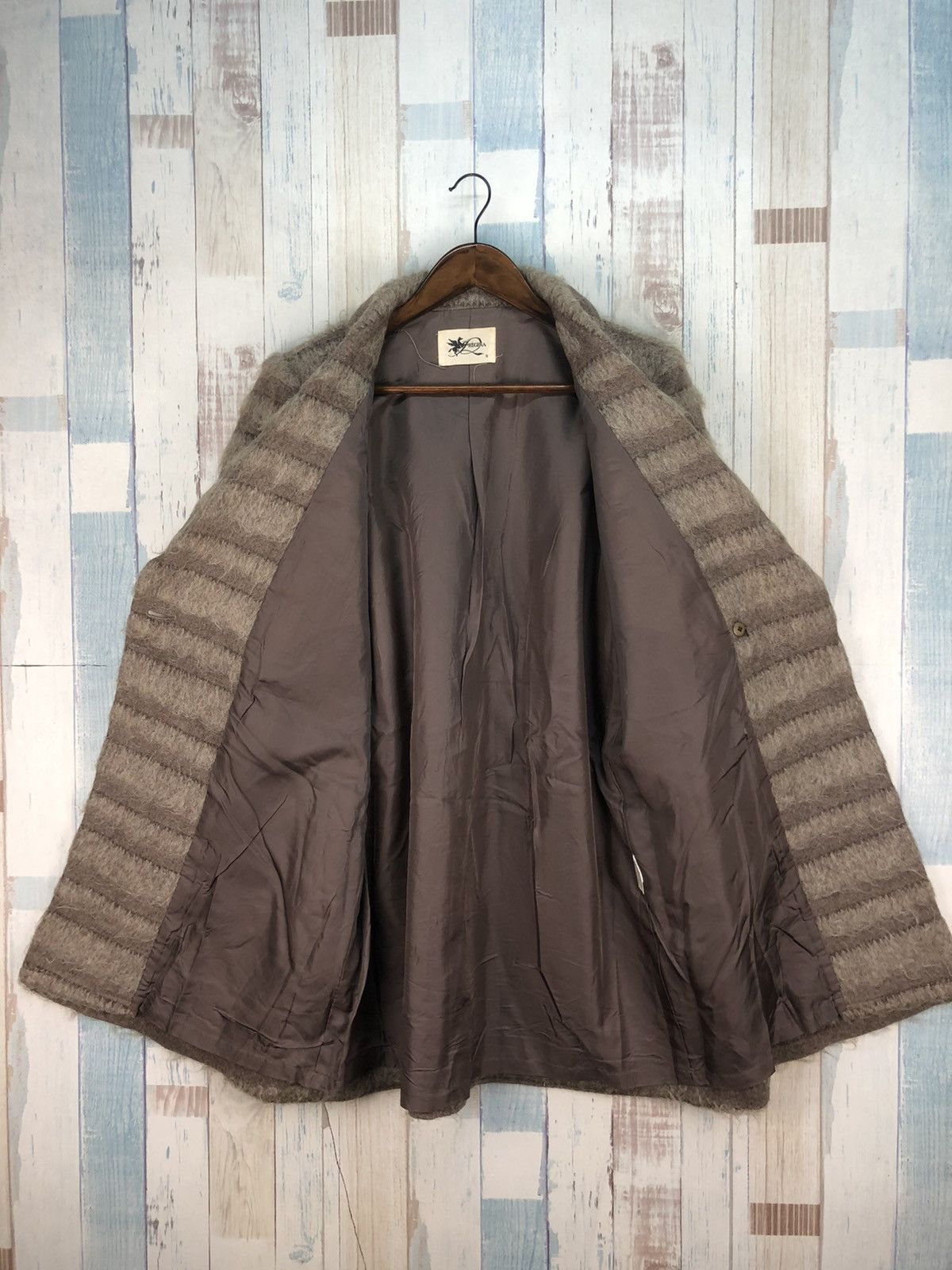 Japanese Brand × Vintage Vintage Regina Mohair Long Jacket Size L / US 10 / IT 46 - 3 Thumbnail
