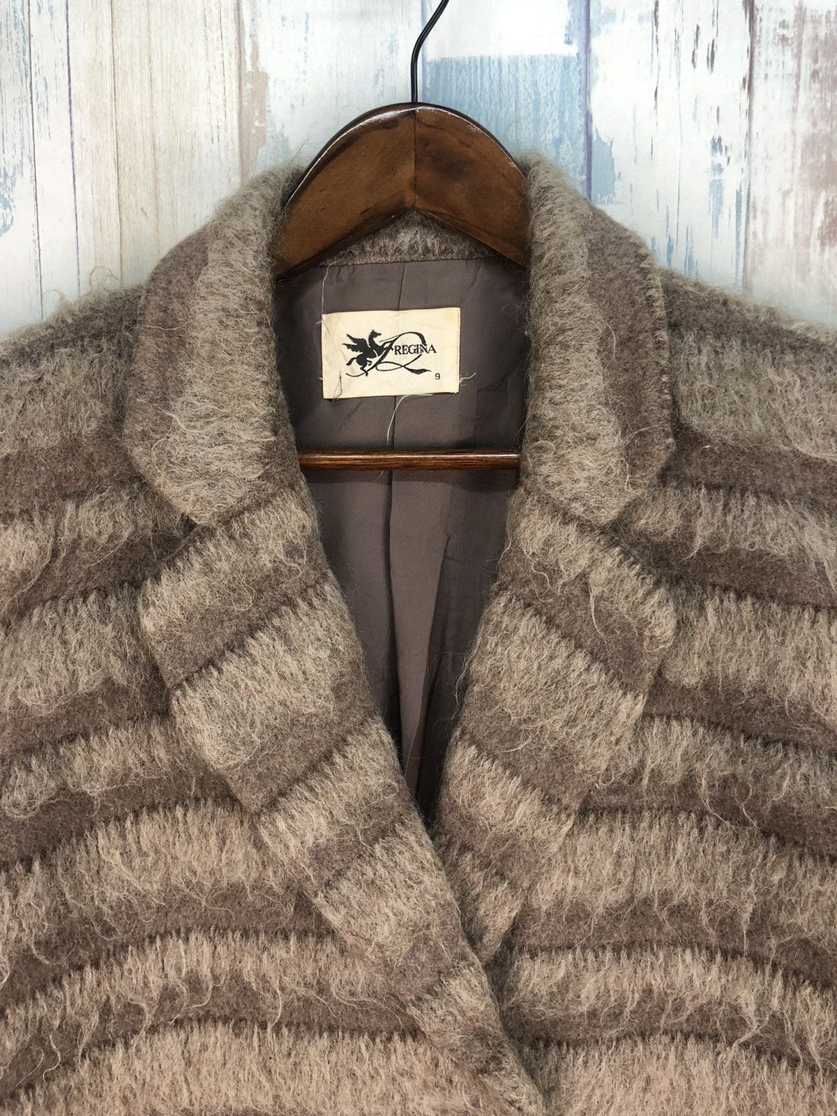 Japanese Brand × Vintage Vintage Regina Mohair Long Jacket Size L / US 10 / IT 46 - 5 Thumbnail
