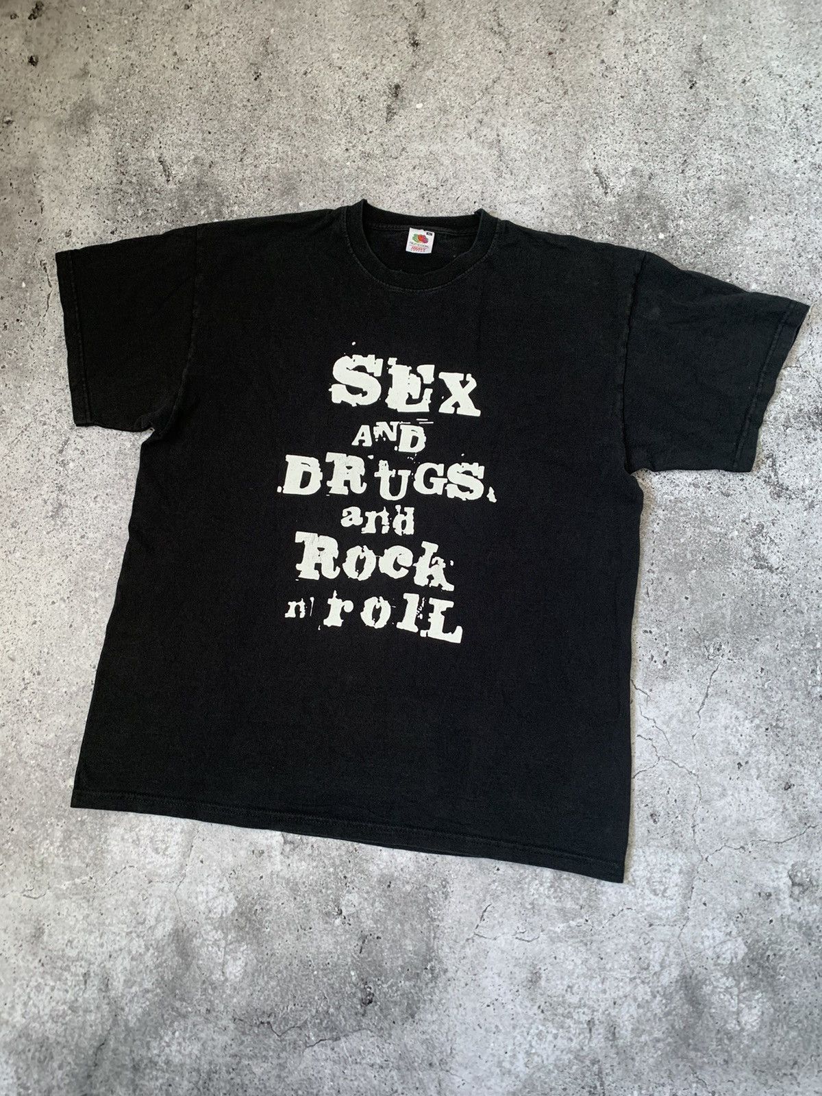 Crazy Shirts × Rock T Shirt × Rock Tees Shirt sex drugs rock n 