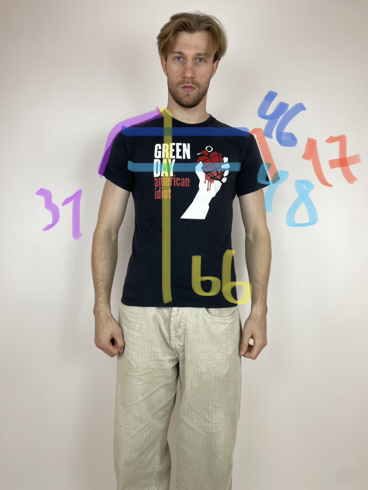 Fruit Of The Loom GREEN DAY american idiot Fruit of the Loom Punk Rock T-shirt Size US S / EU 44-46 / 1 - 9 Thumbnail